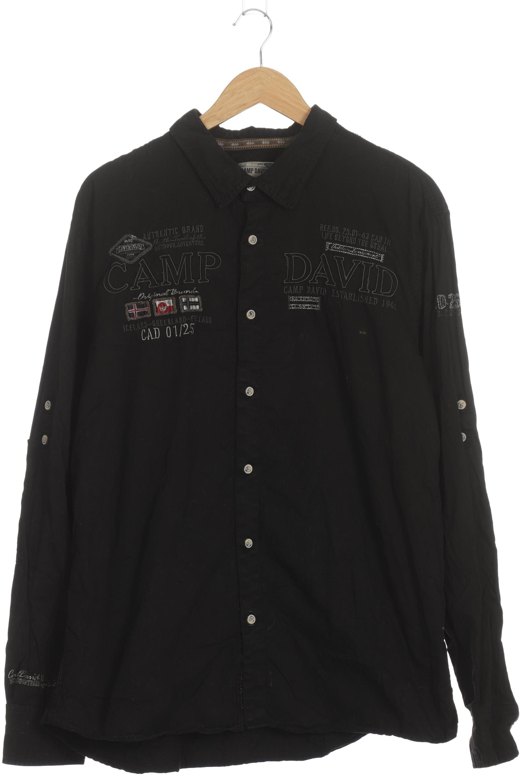 Thumbnail - Camp David Herren Hemd, schwarz, Gr.