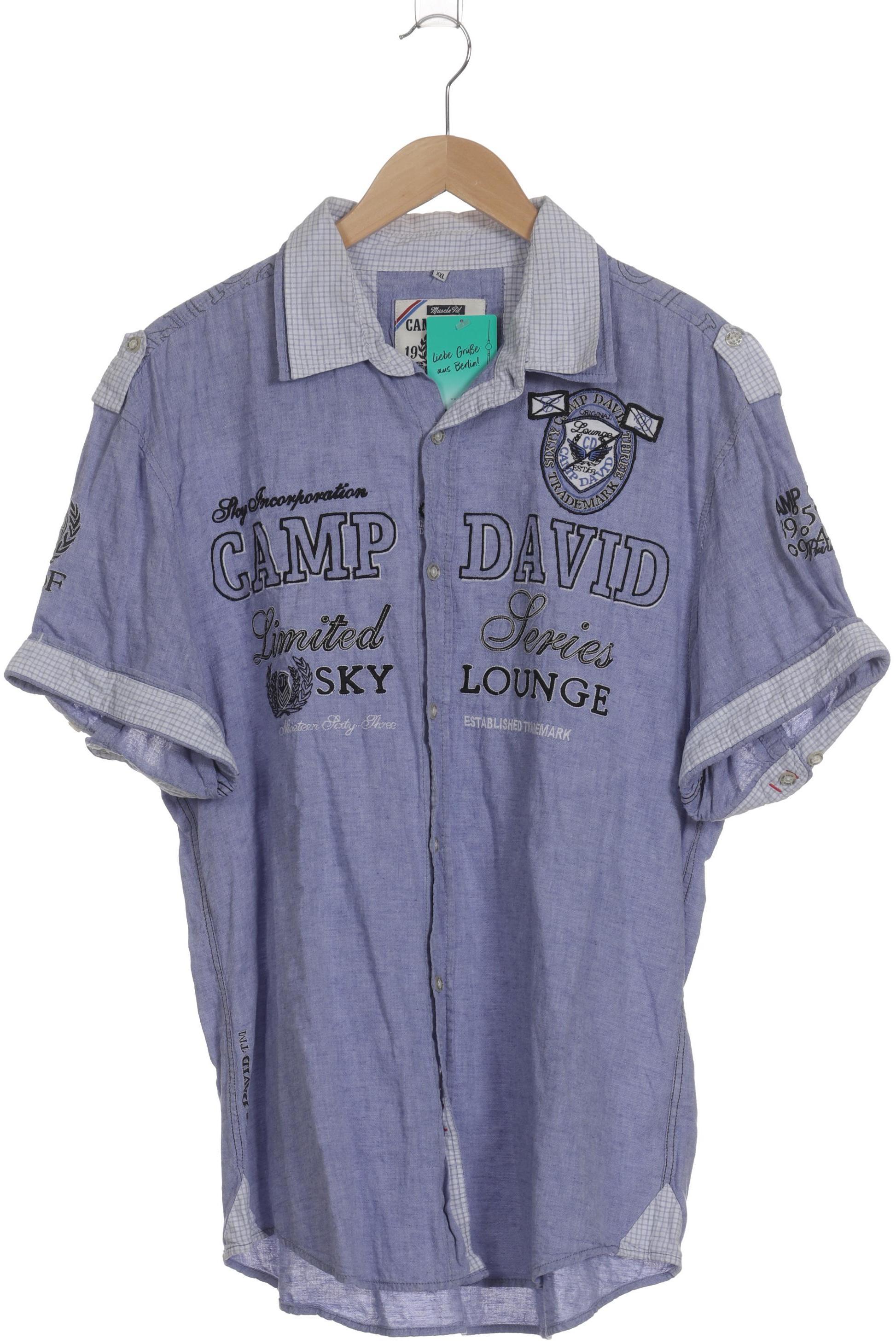 

Camp David Herren Hemd, blau, Gr.