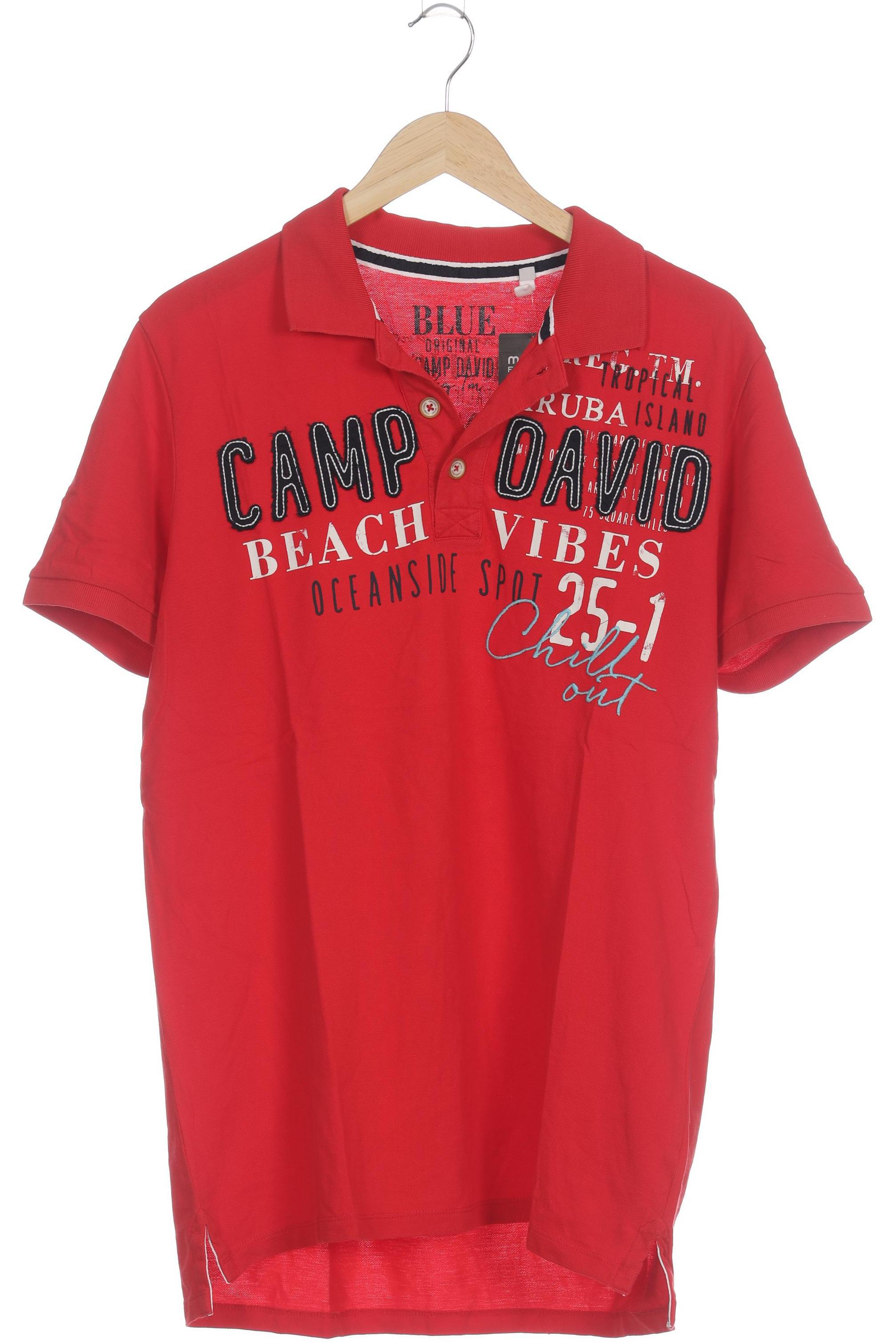 

Camp David Herren Poloshirt, rot, Gr.