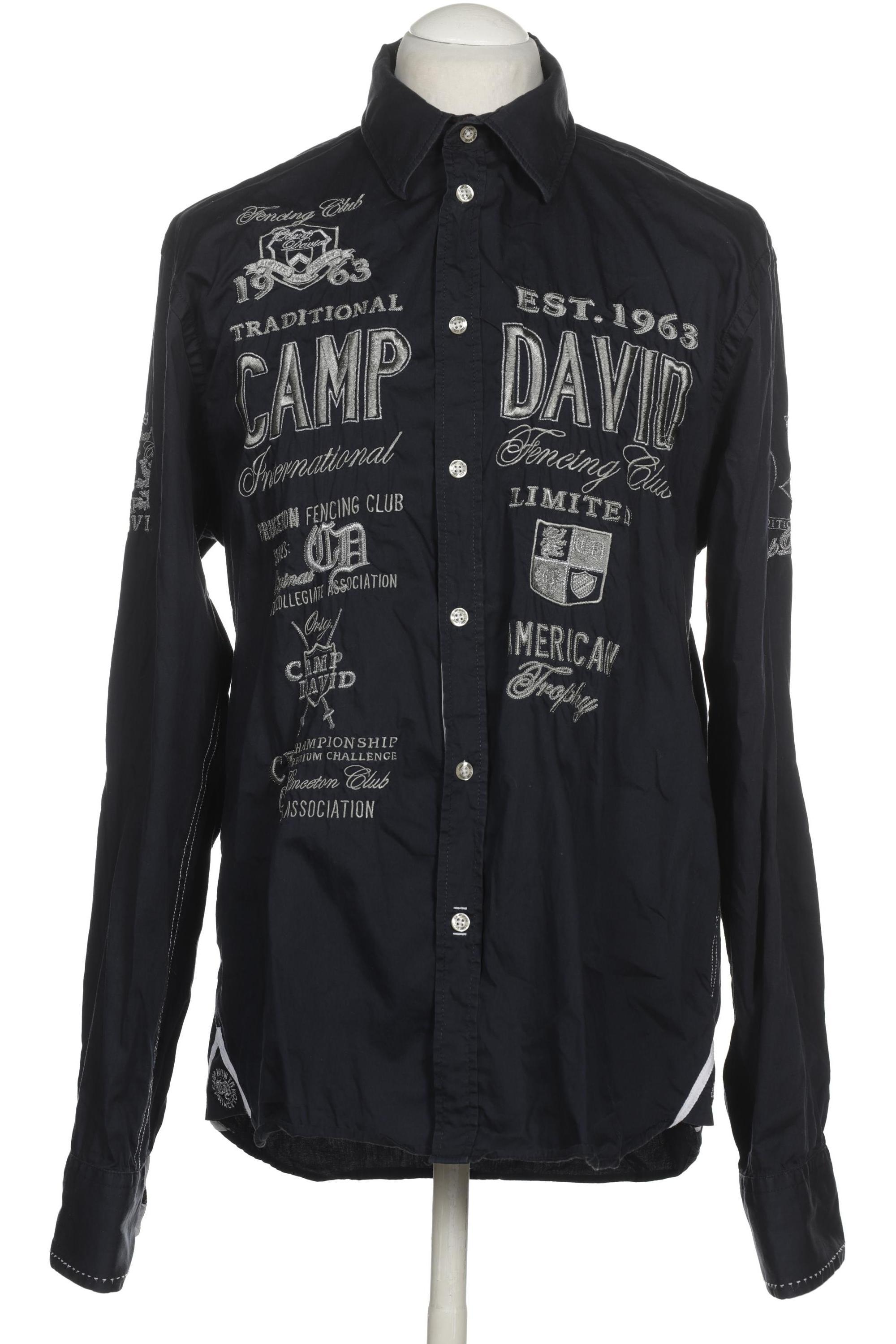 

Camp David Herren Hemd, blau, Gr.