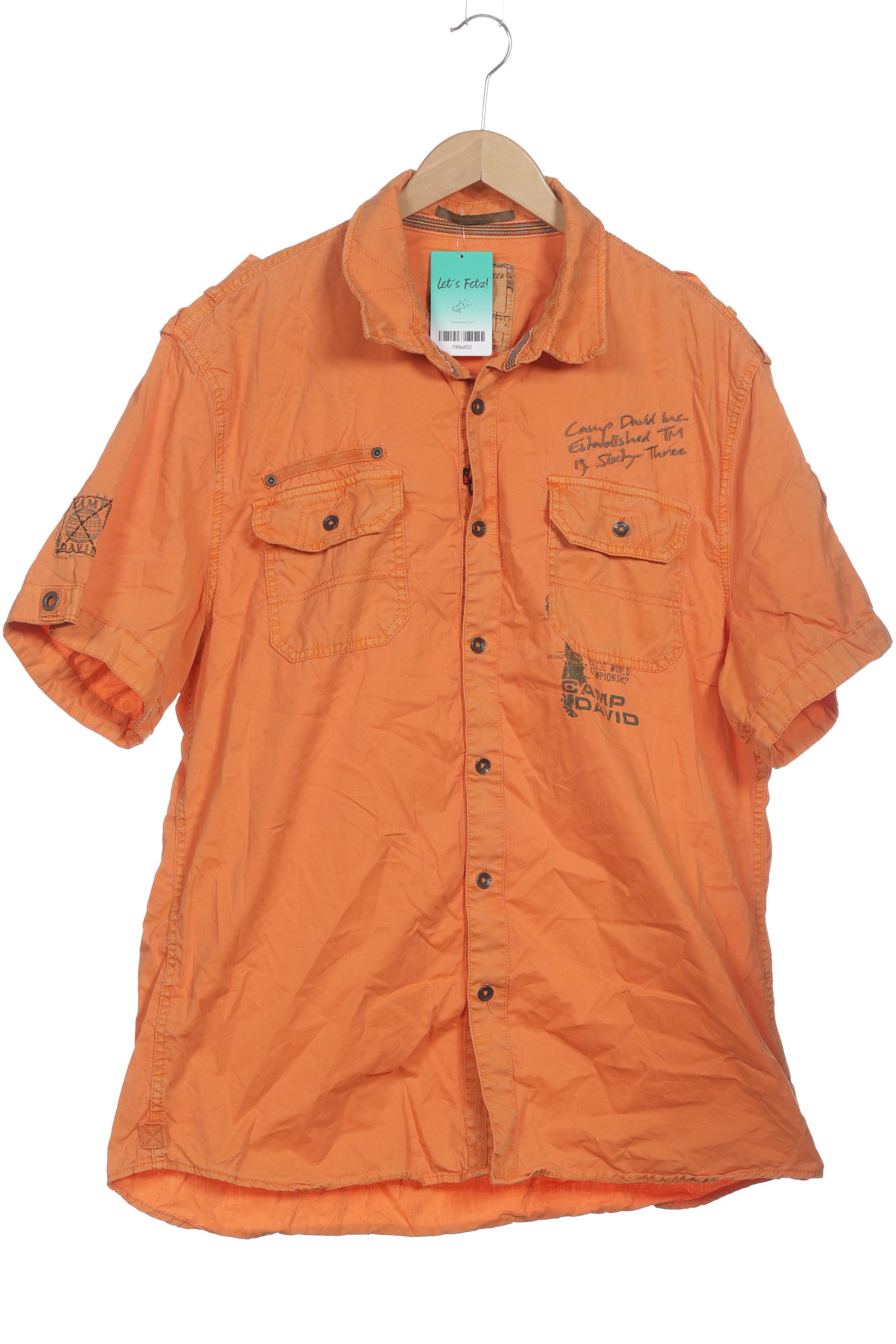 

Camp David Herren Hemd, orange, Gr.
