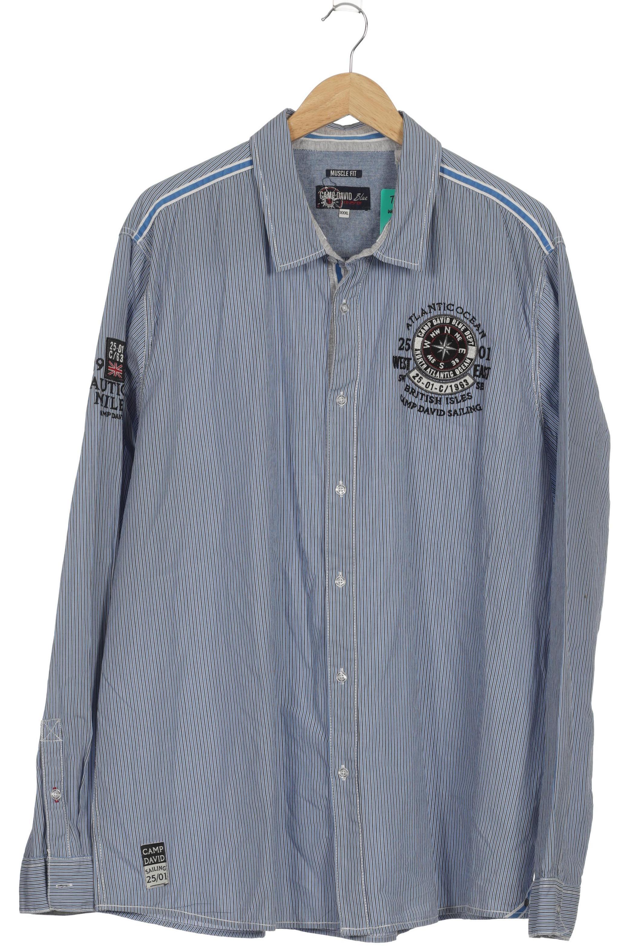 

Camp David Herren Hemd, blau, Gr.