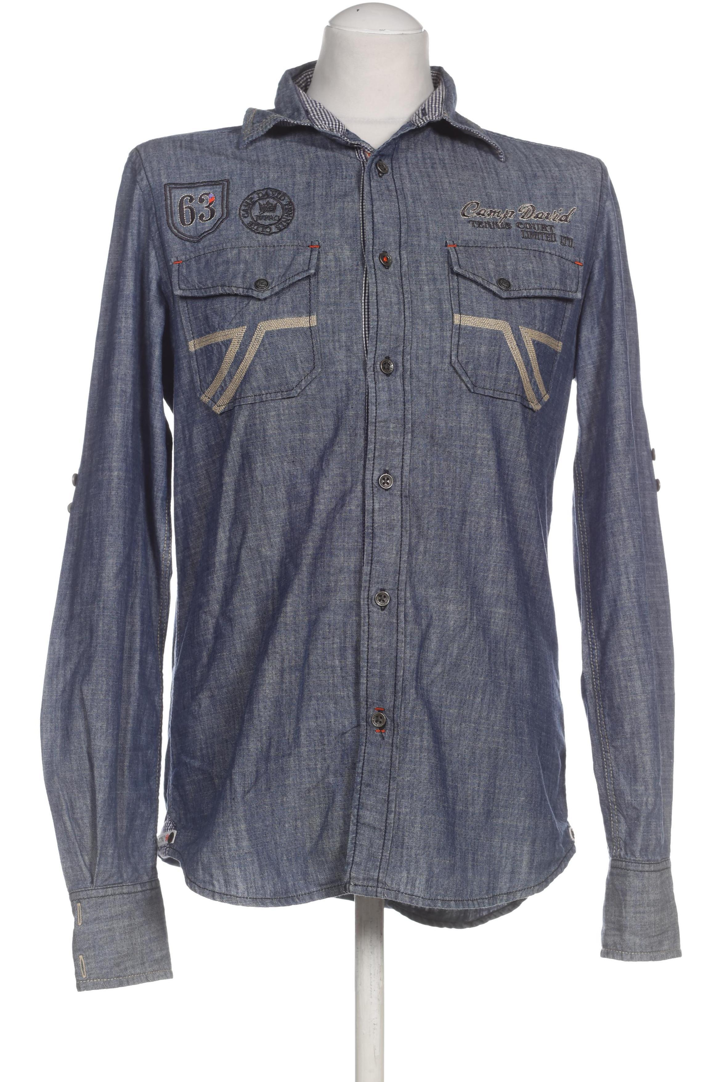 

Camp David Herren Hemd, blau, Gr.
