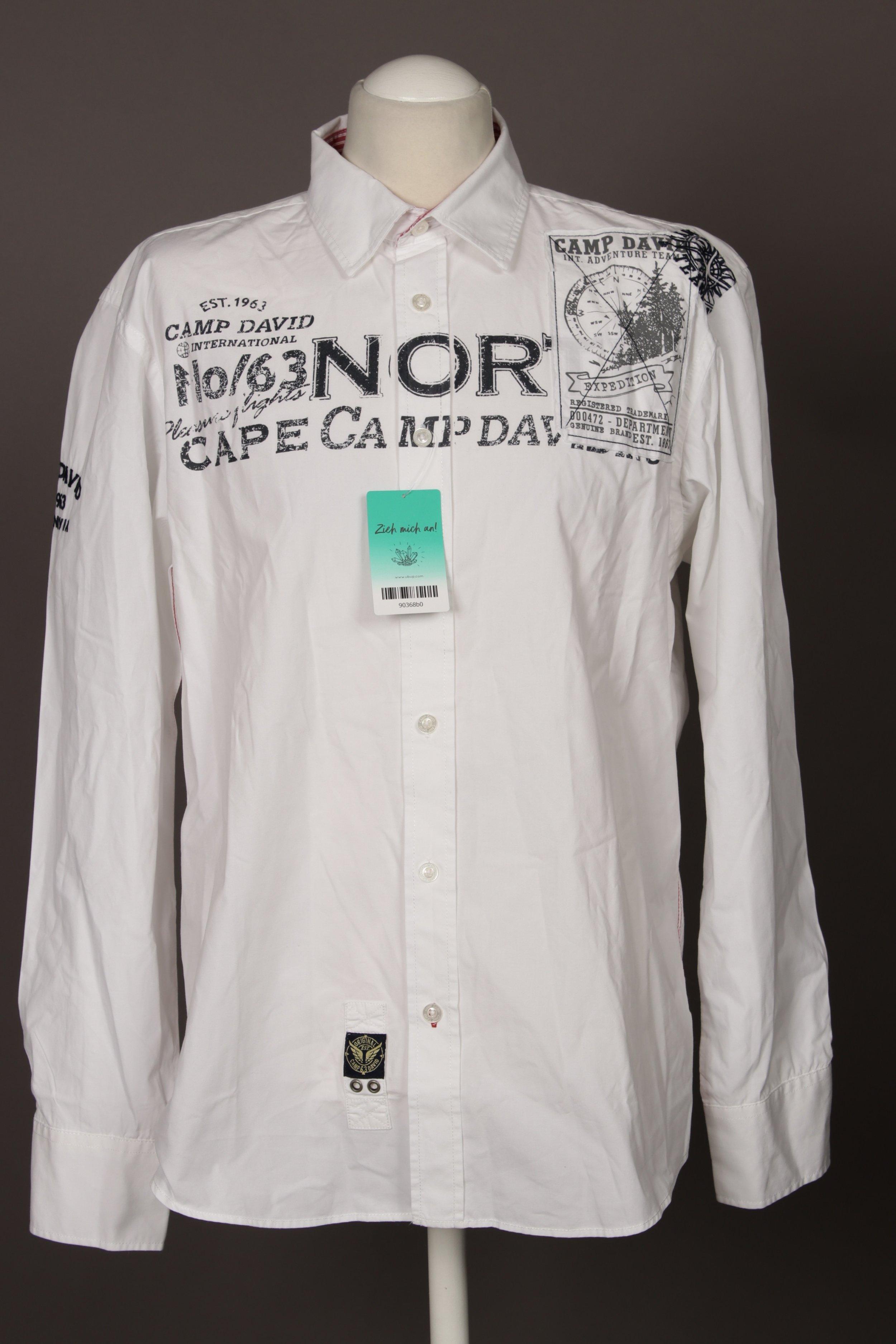 

Camp David Herren Hemd, weiß, Gr.