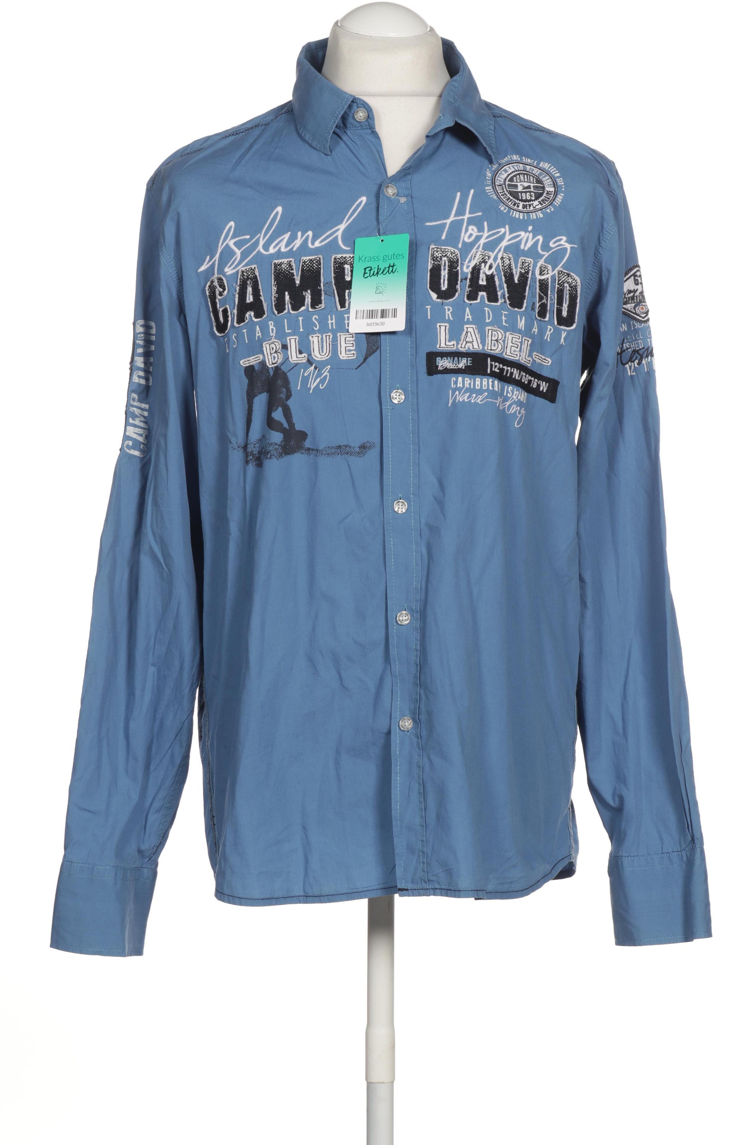 Thumbnail - Camp David Herren Hemd, blau, Gr.