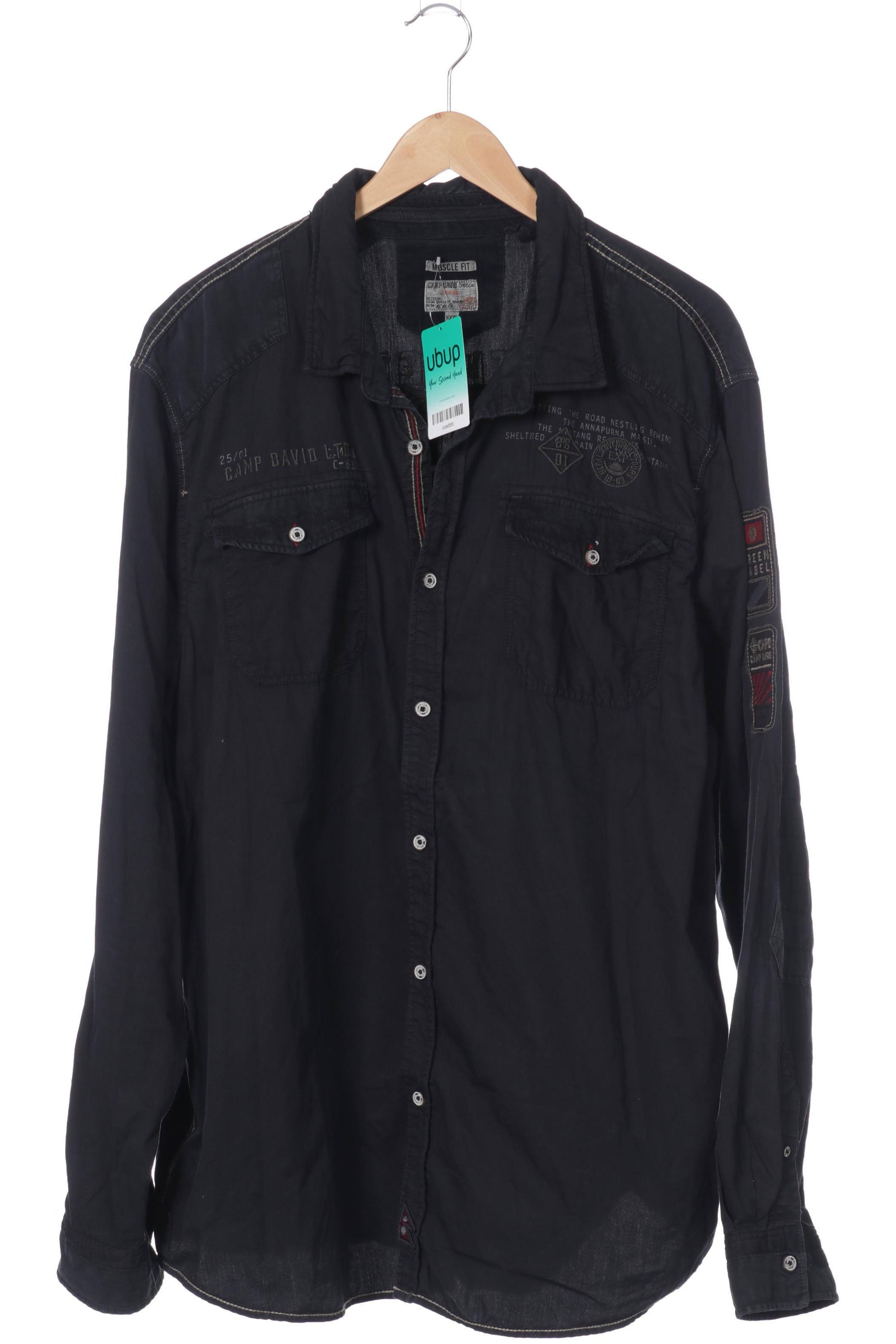 

Camp David Herren Hemd, schwarz, Gr.