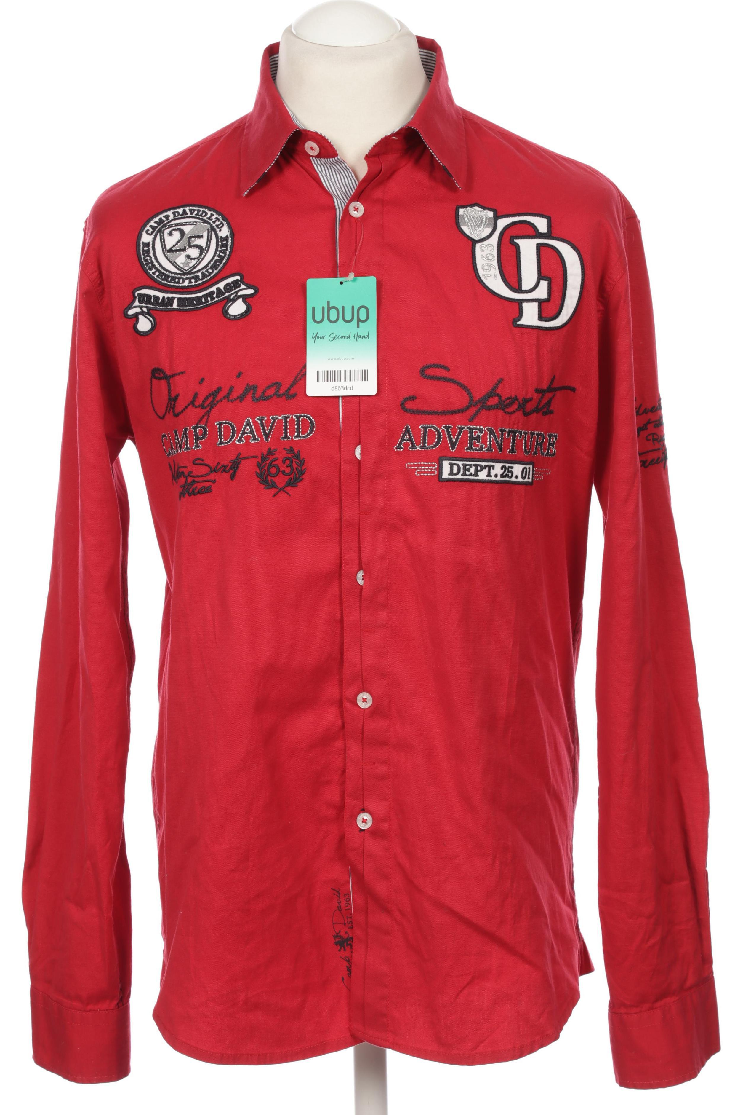 

Camp David Herren Hemd, rot, Gr.