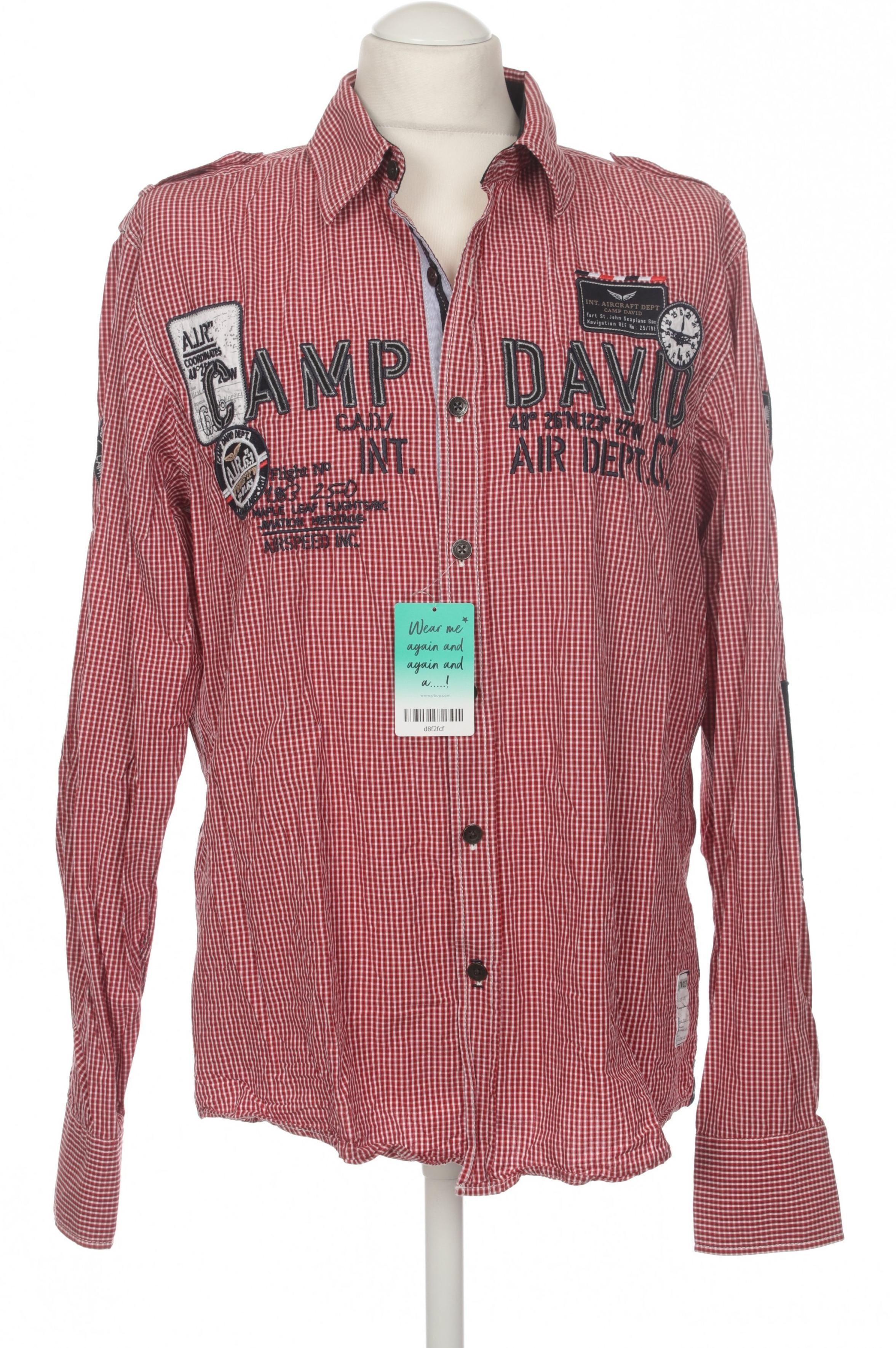 

Camp David Herren Hemd, rot, Gr.