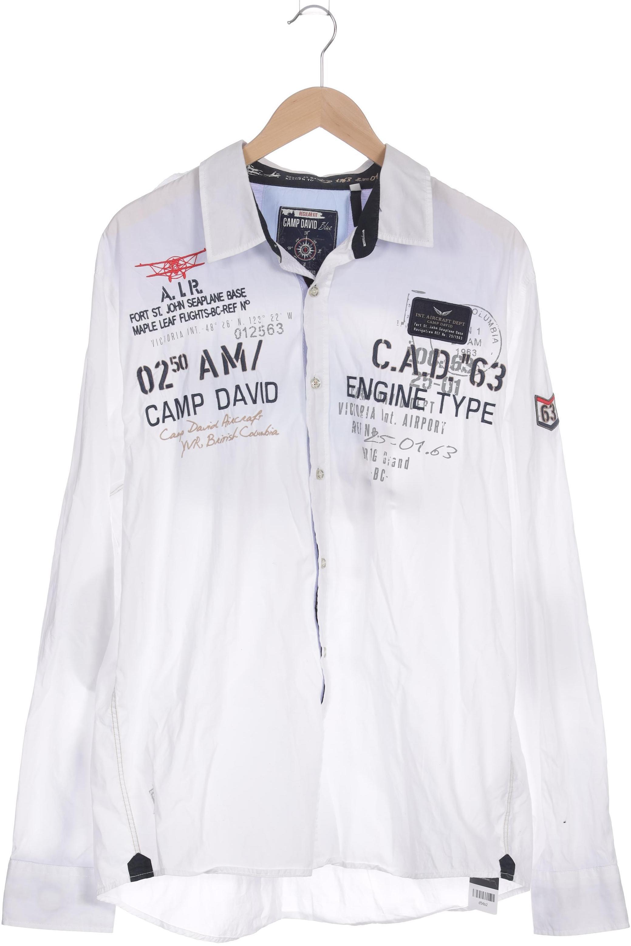 

Camp David Herren Hemd, weiß, Gr.