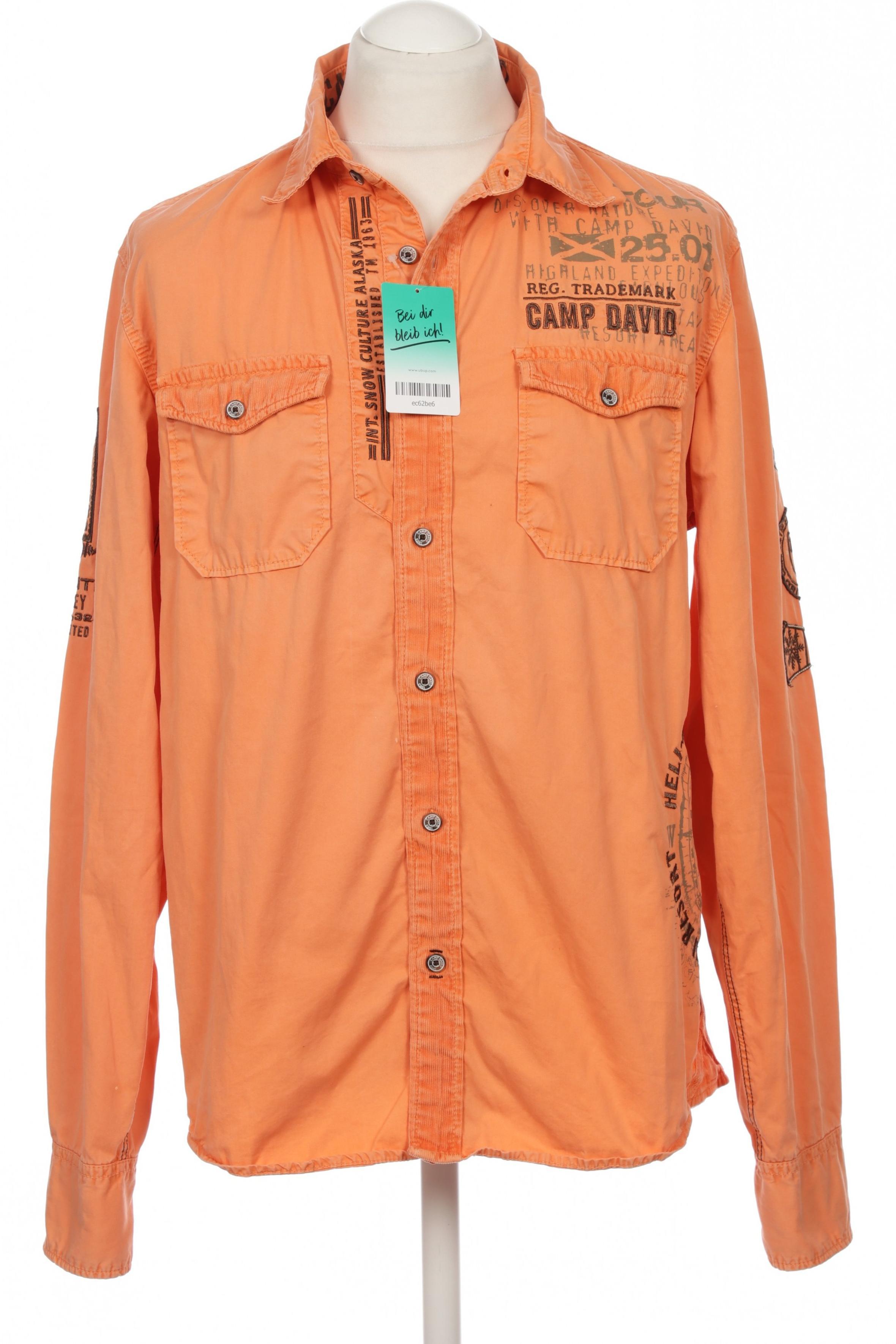 

Camp David Herren Hemd, orange, Gr.