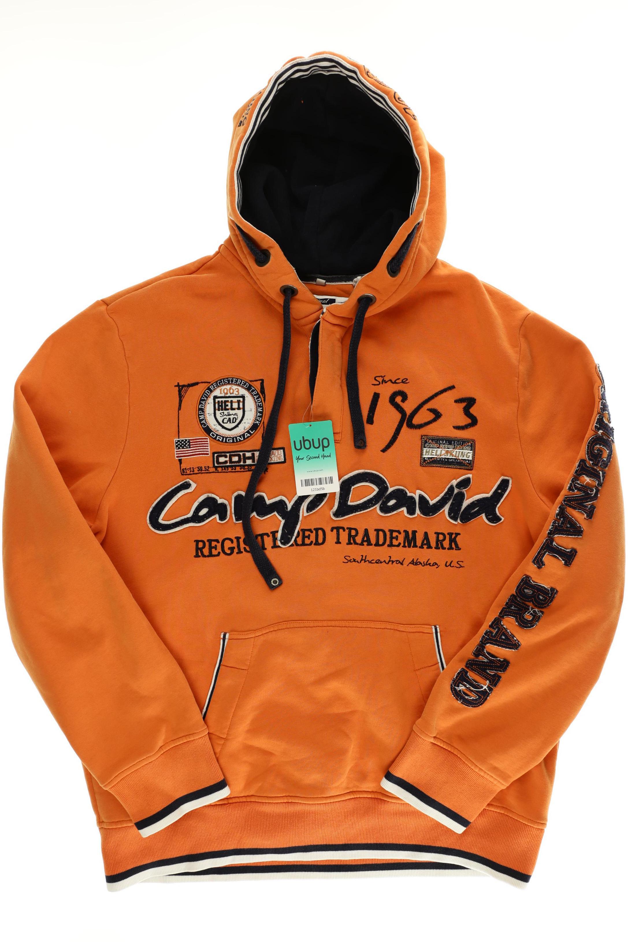 

Camp David Herren Kapuzenpullover, orange, Gr.