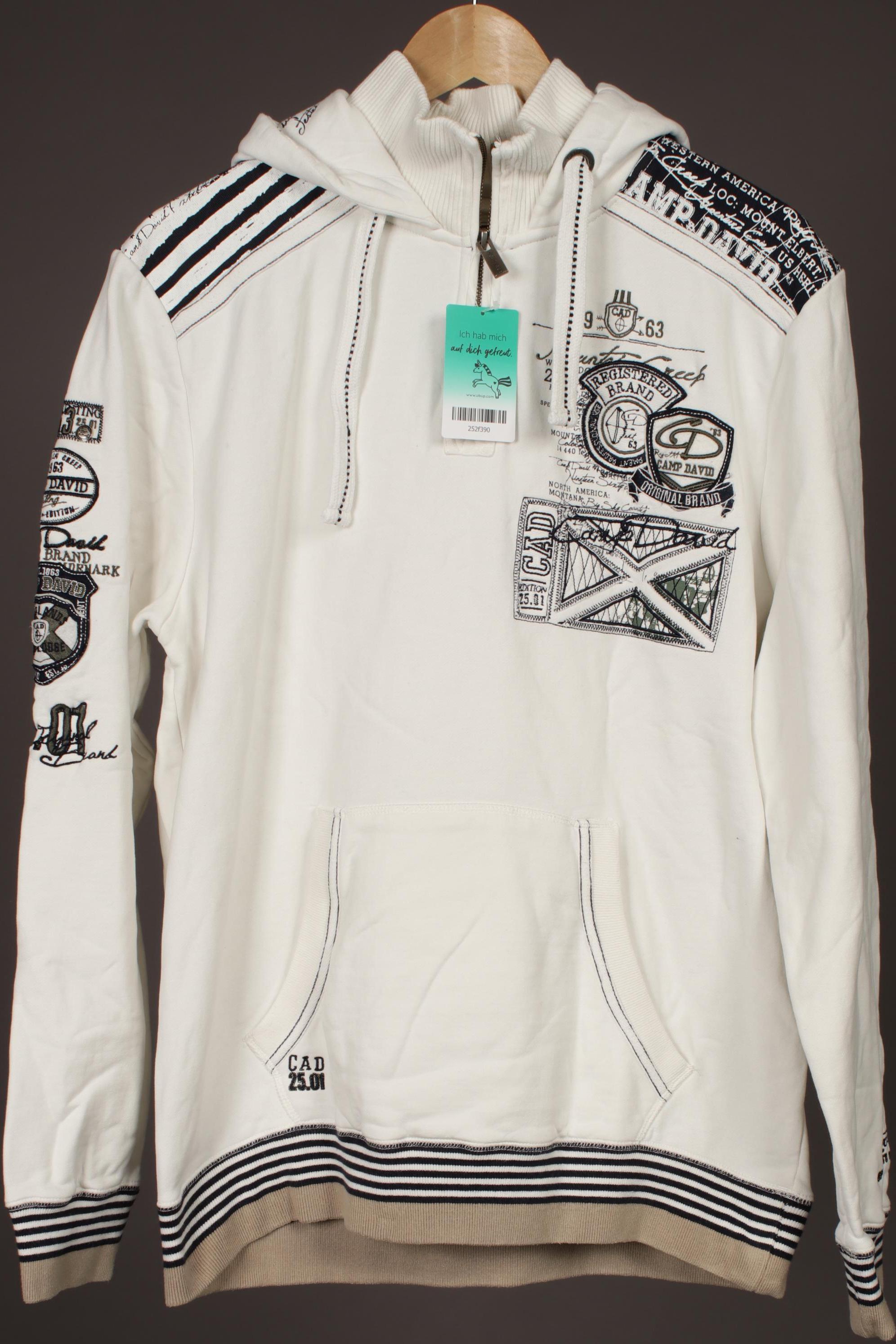 

Camp David Herren Kapuzenpullover, beige, Gr.