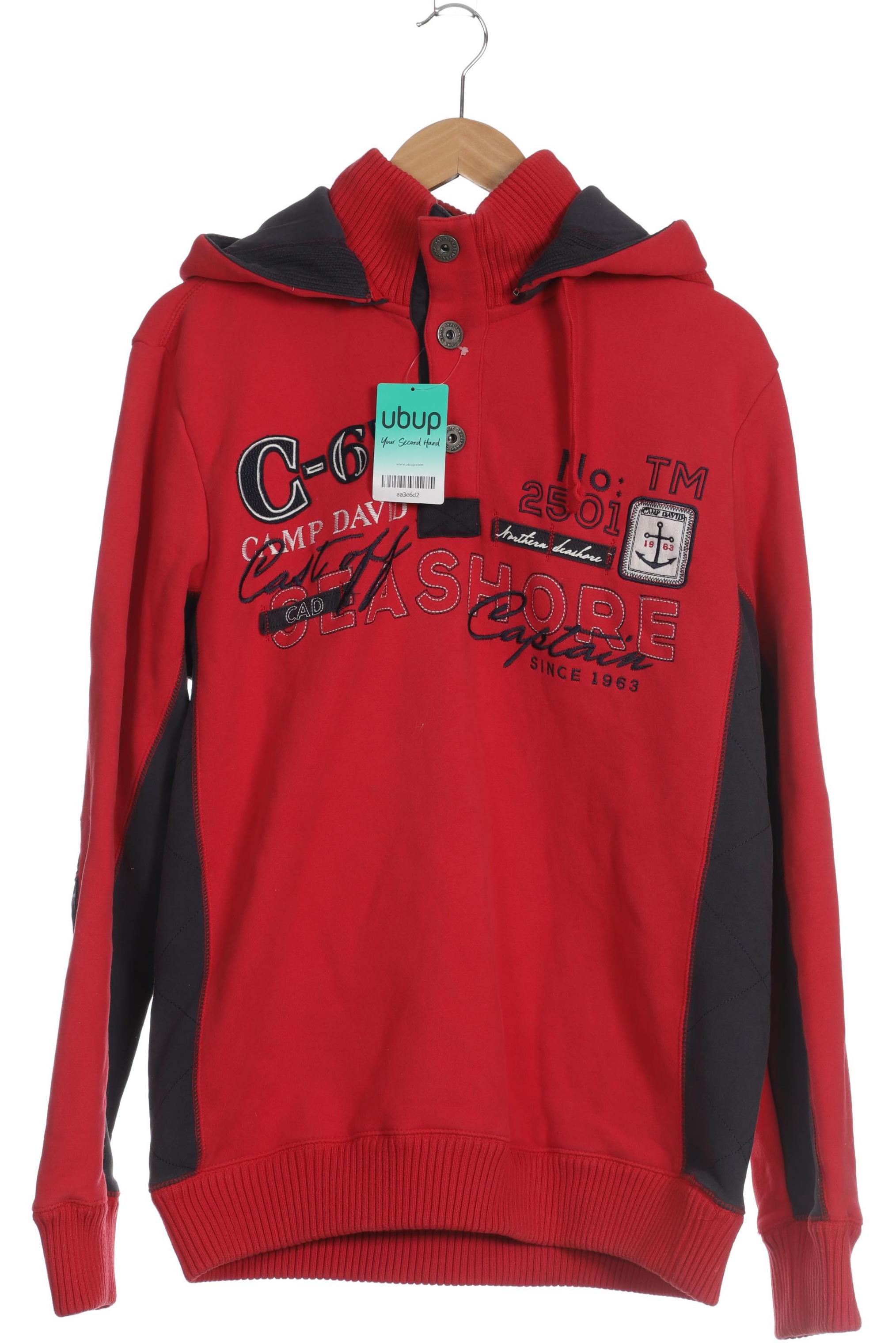 

Camp David Herren Kapuzenpullover, rot, Gr.
