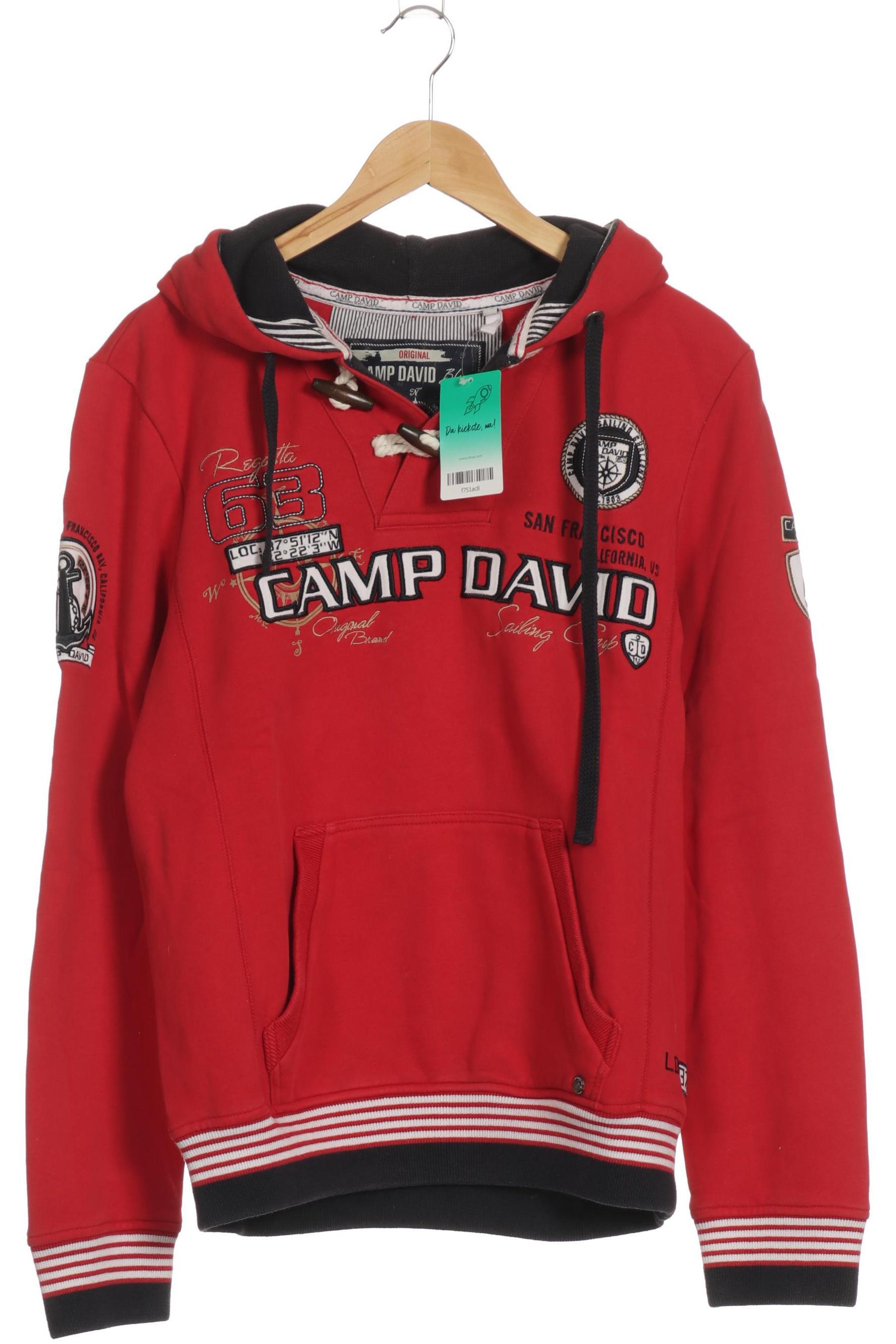 

Camp David Herren Kapuzenpullover, rot, Gr.