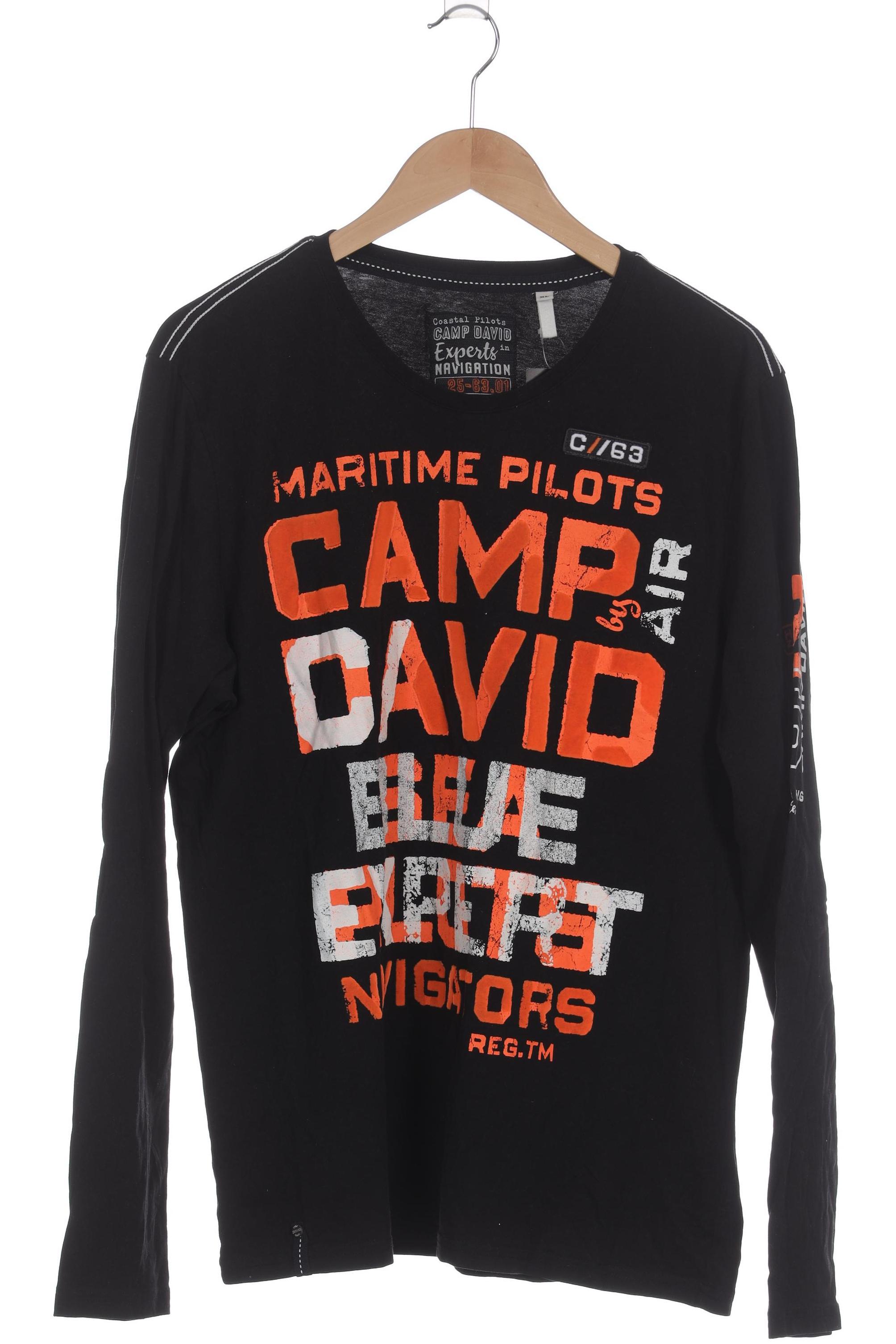

Camp David Herren Langarmshirt, schwarz, Gr.