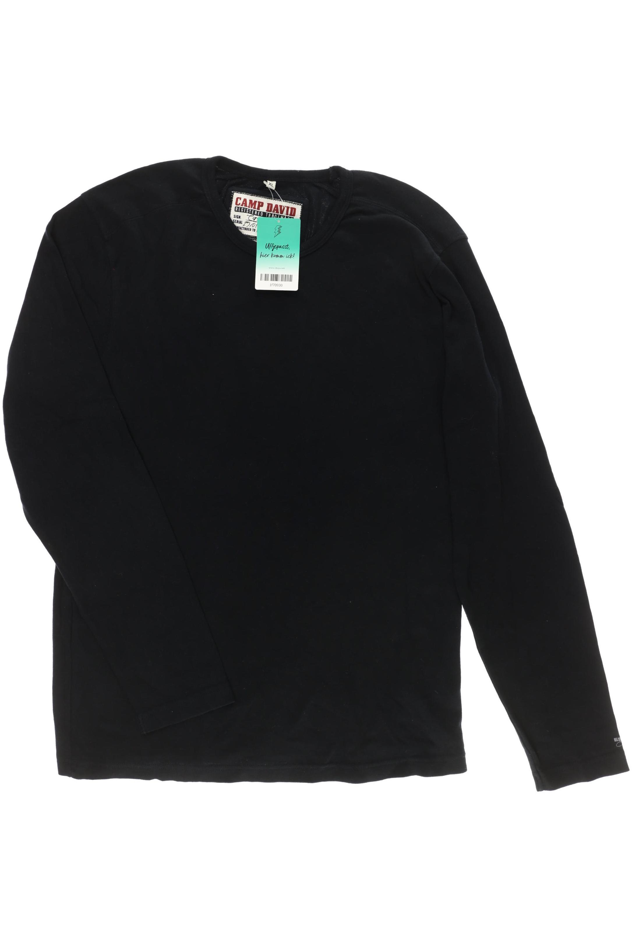 

Camp David Herren Langarmshirt, schwarz, Gr.