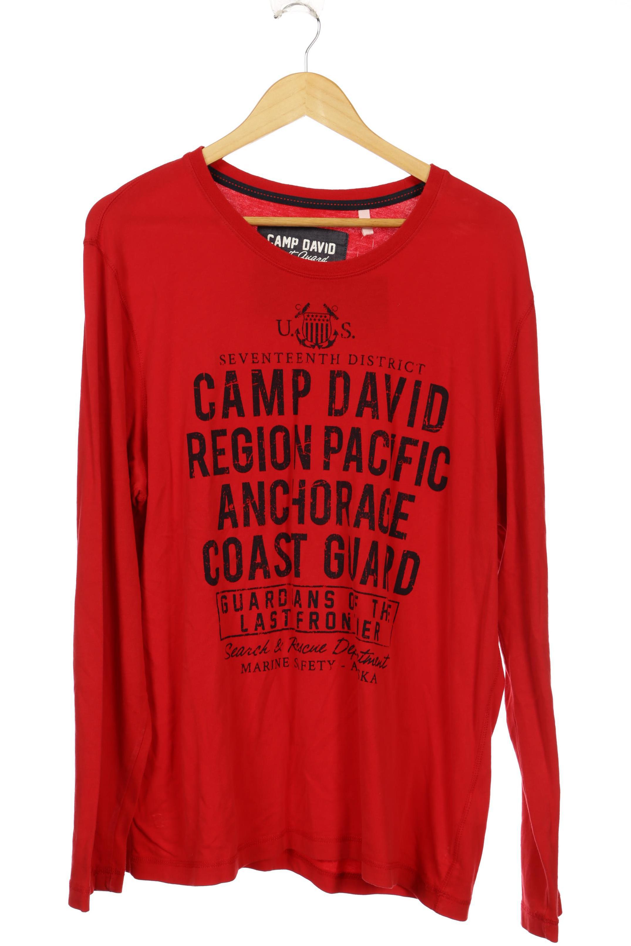 

Camp David Herren Langarmshirt, rot, Gr.