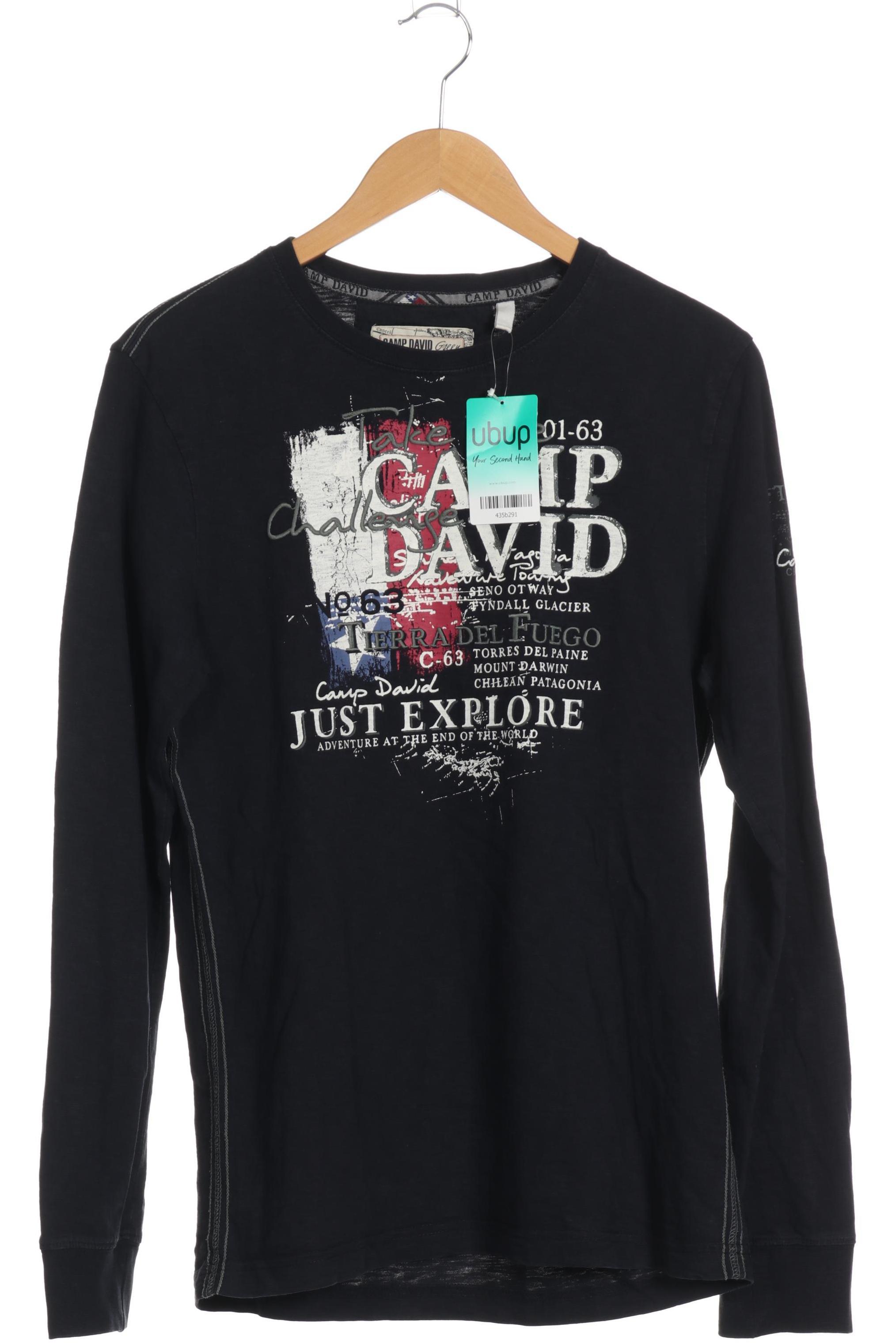 Thumbnail - Camp David Herren Langarmshirt, blau, Gr.