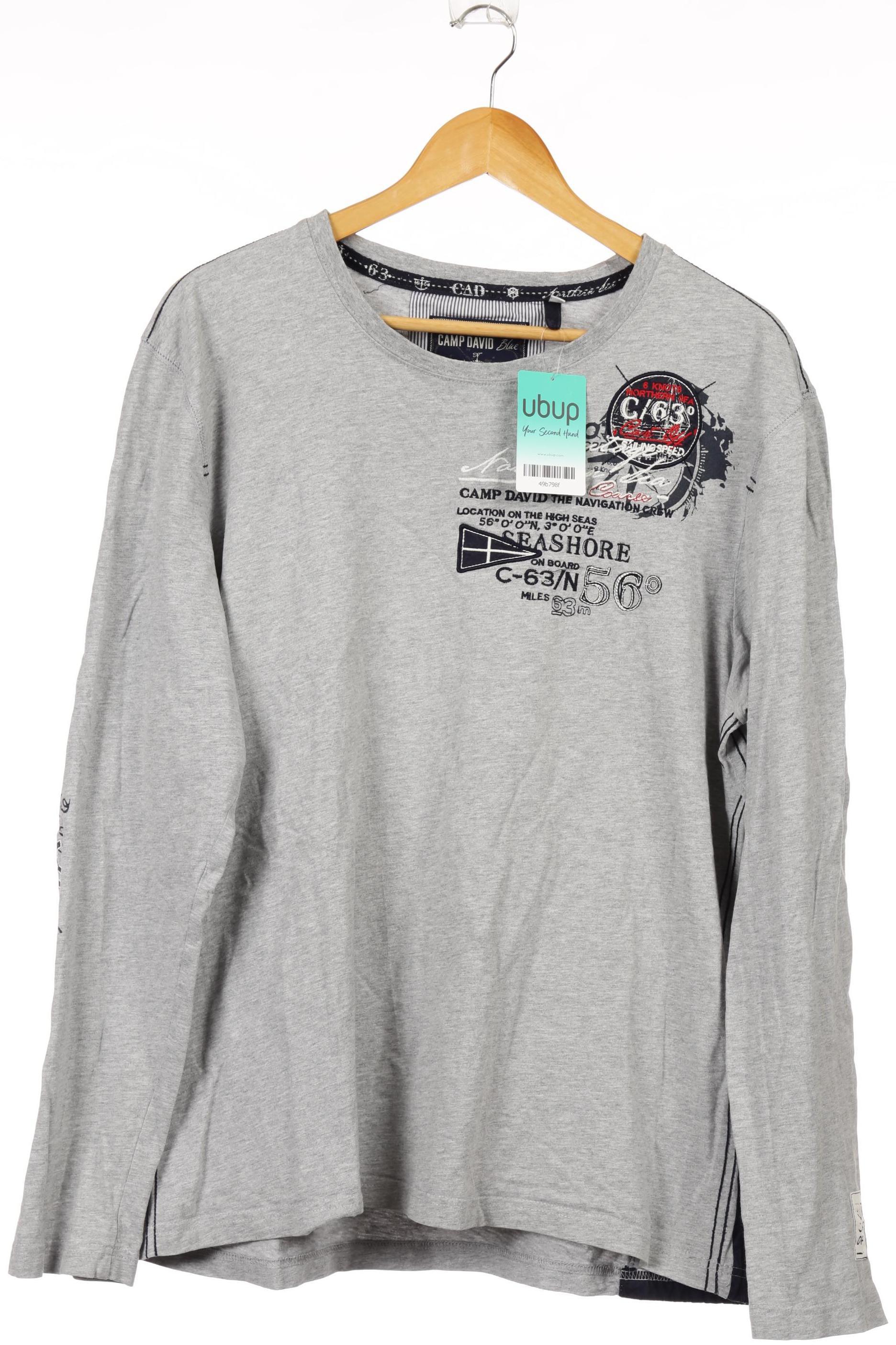 

Camp David Herren Langarmshirt, grau, Gr.