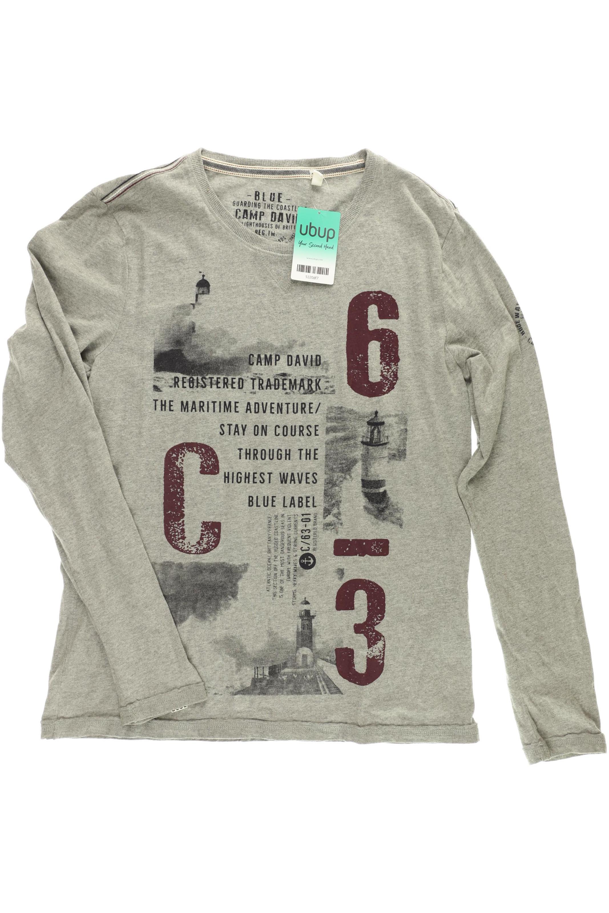 

Camp David Herren Langarmshirt, grau, Gr.