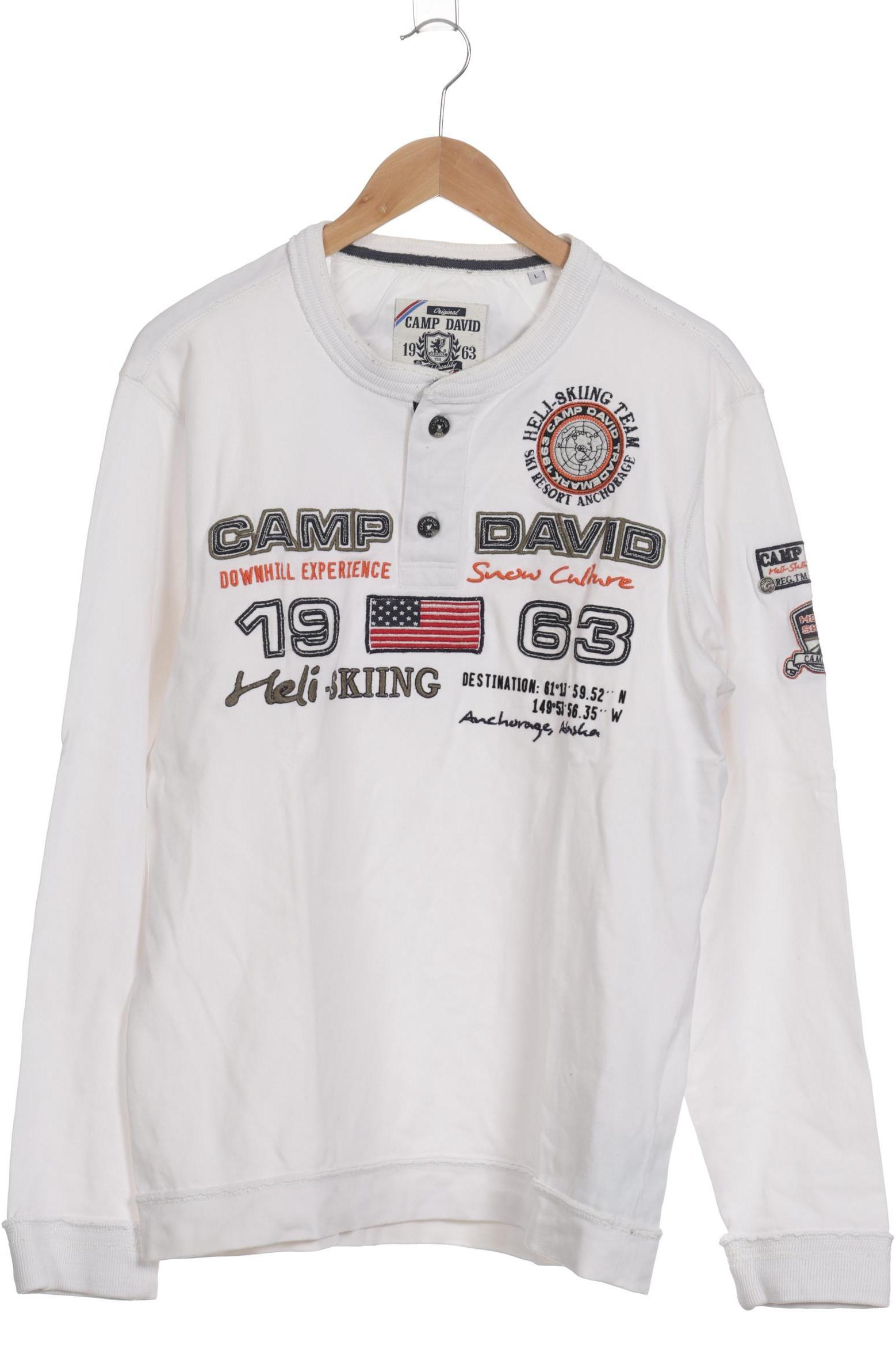 

Camp David Herren Sweatshirt, weiß, Gr.