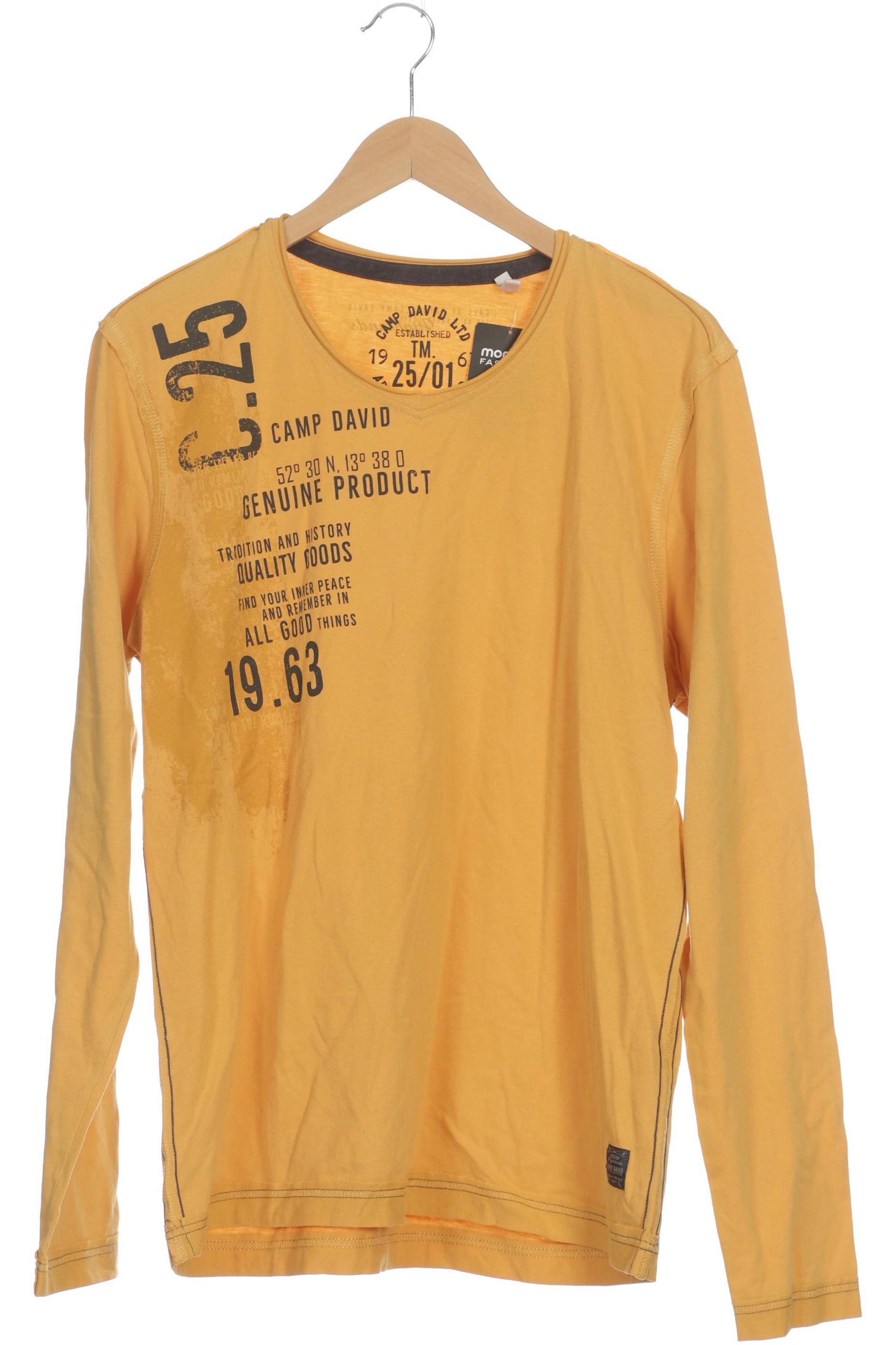 Thumbnail - Camp David Herren Langarmshirt, orange, Gr.