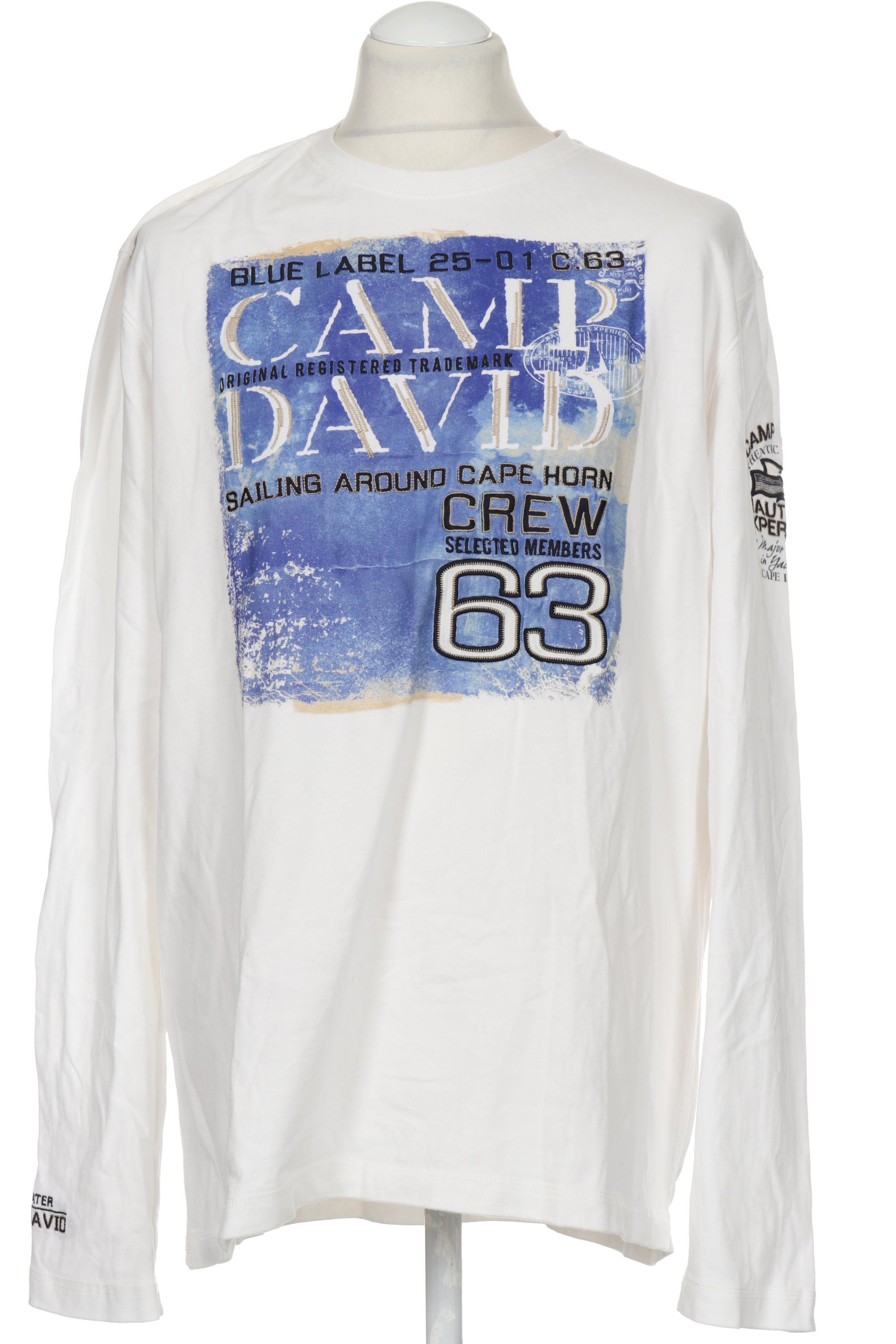 

Camp David Herren Langarmshirt, weiß, Gr.