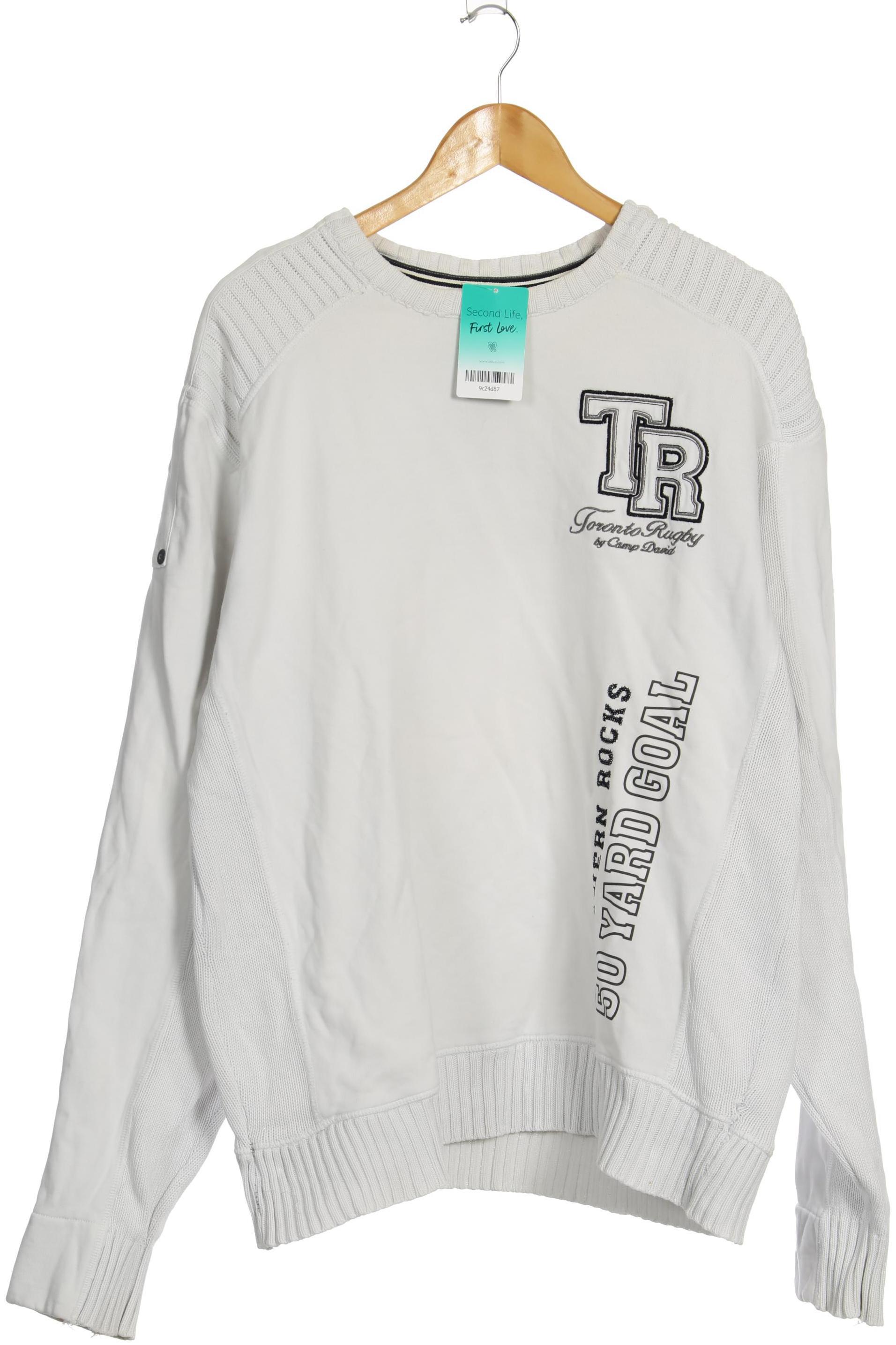 

Camp David Herren Sweatshirt, weiß, Gr.