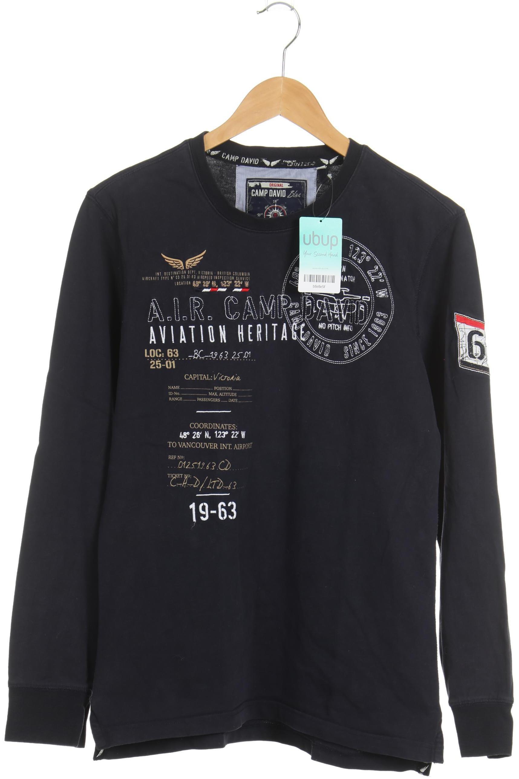 

Camp David Herren Langarmshirt, blau, Gr.