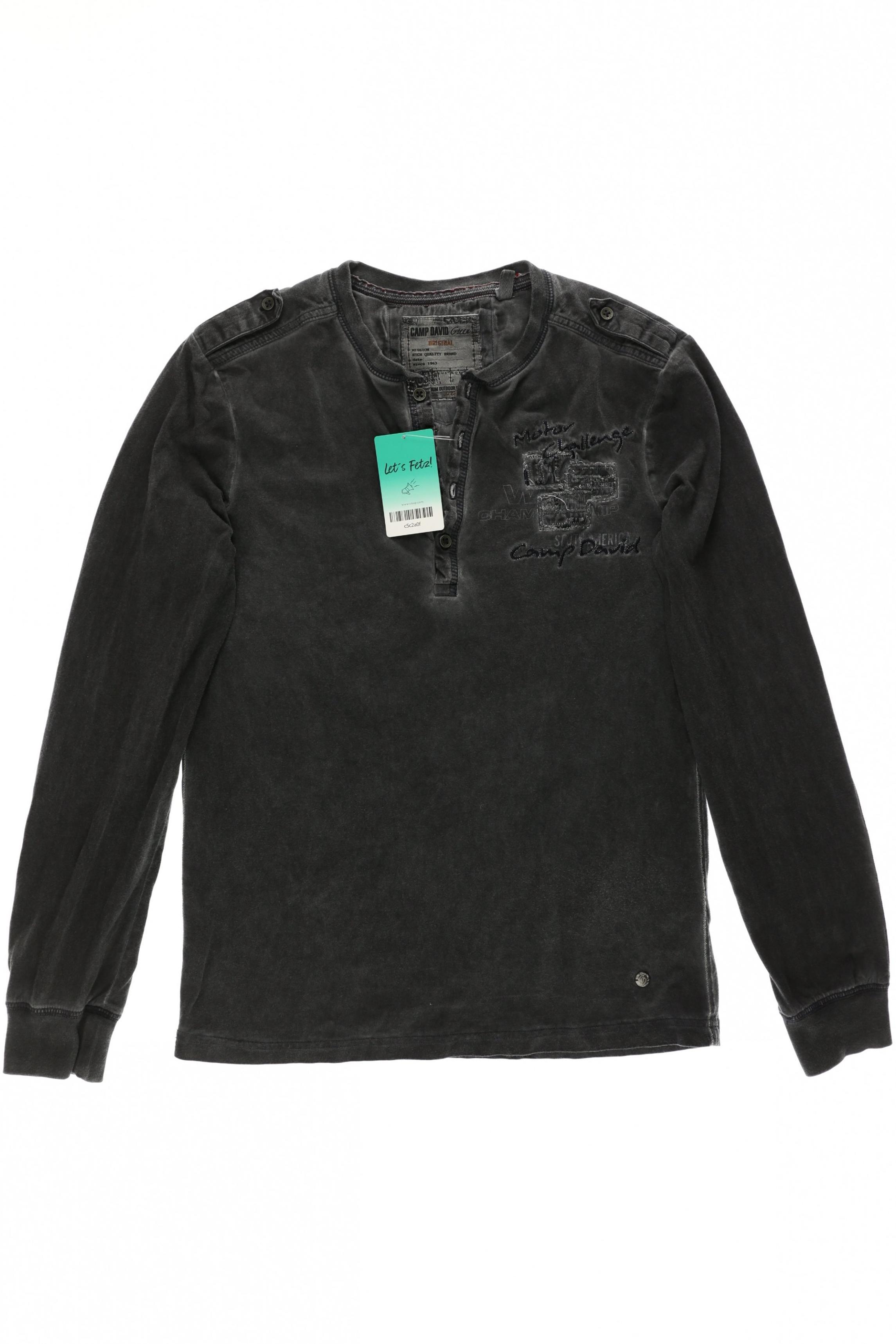 

Camp David Herren Langarmshirt, grau, Gr.