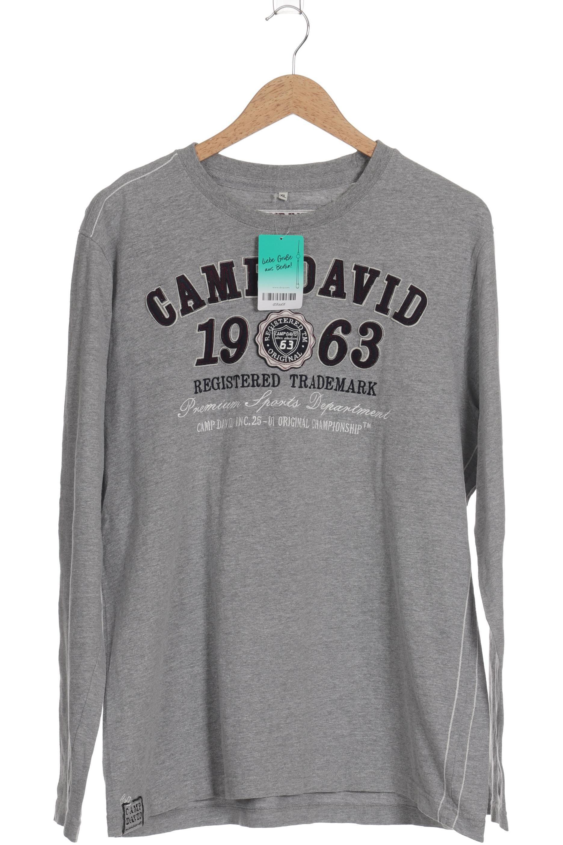 

Camp David Herren Langarmshirt, grau, Gr.