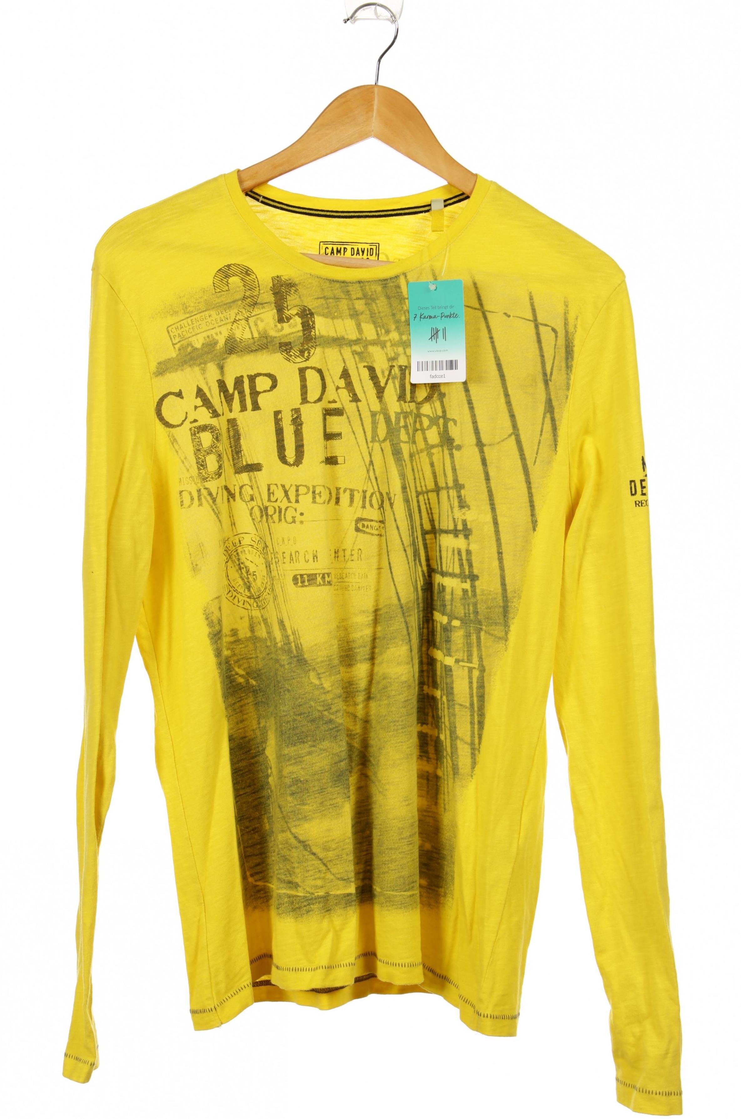 

Camp David Herren Langarmshirt, gelb, Gr.