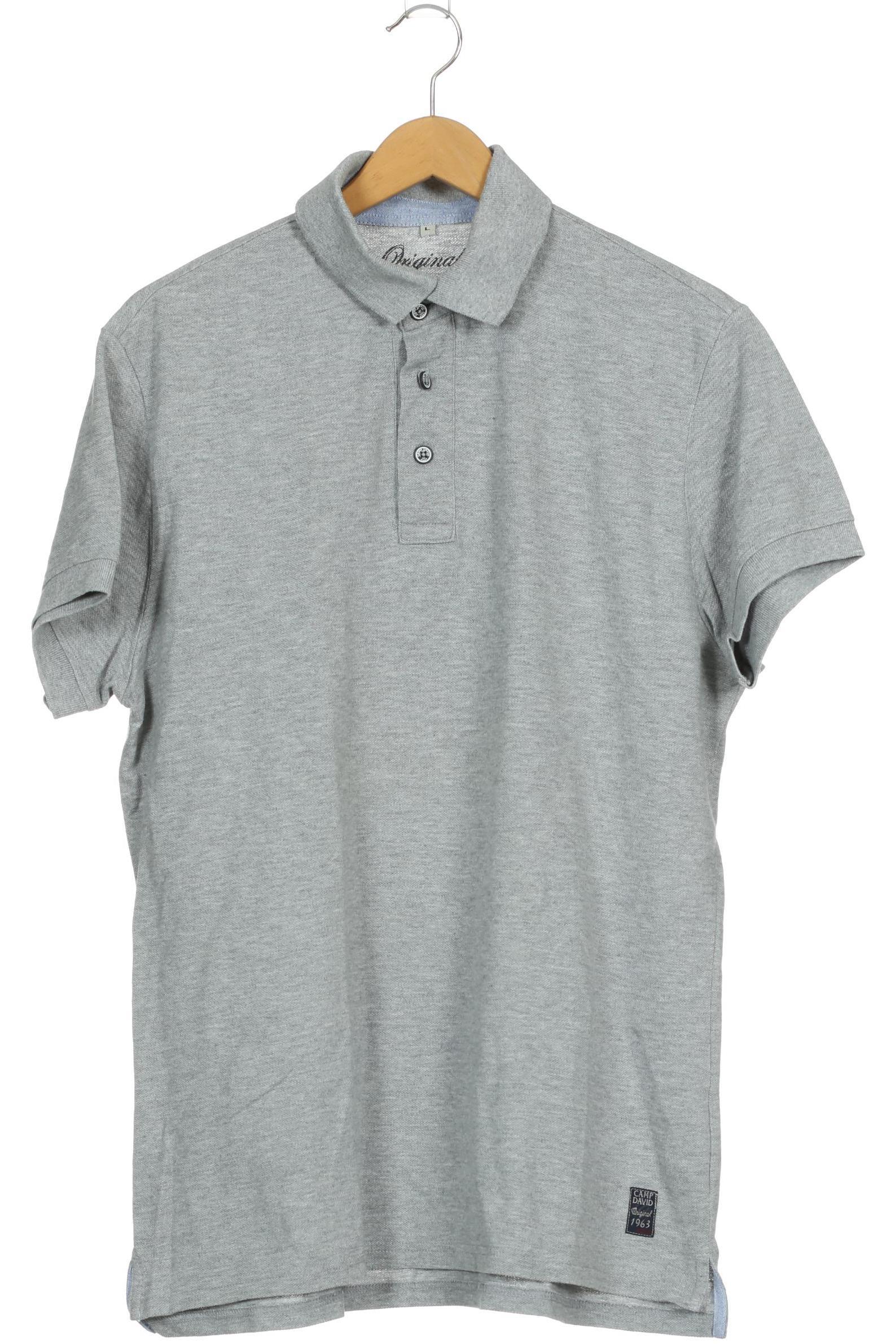 

Camp David Herren Poloshirt, grau, Gr.