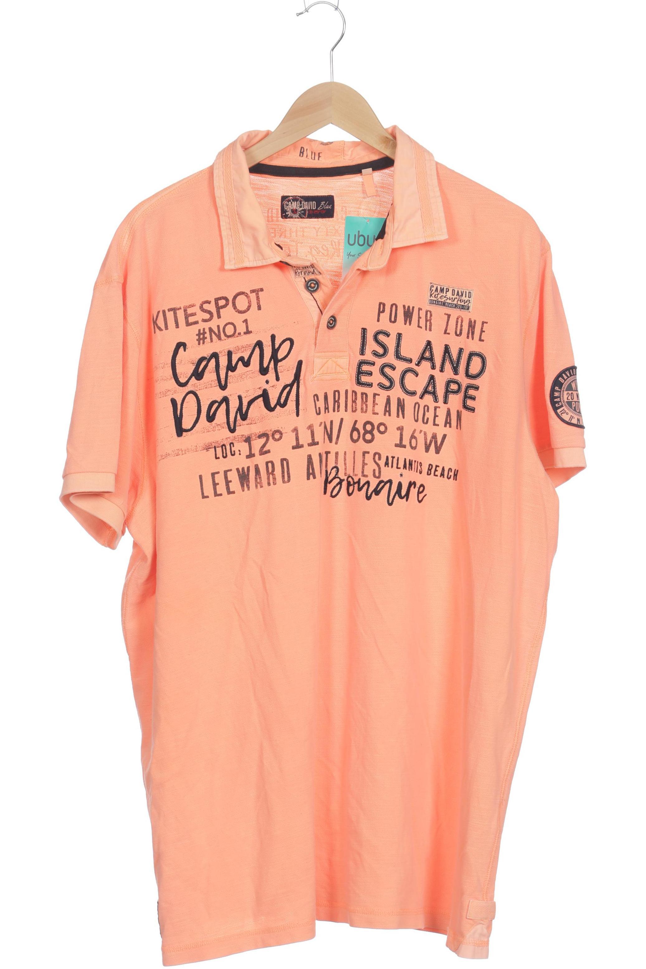 

Camp David Herren Poloshirt, orange, Gr.