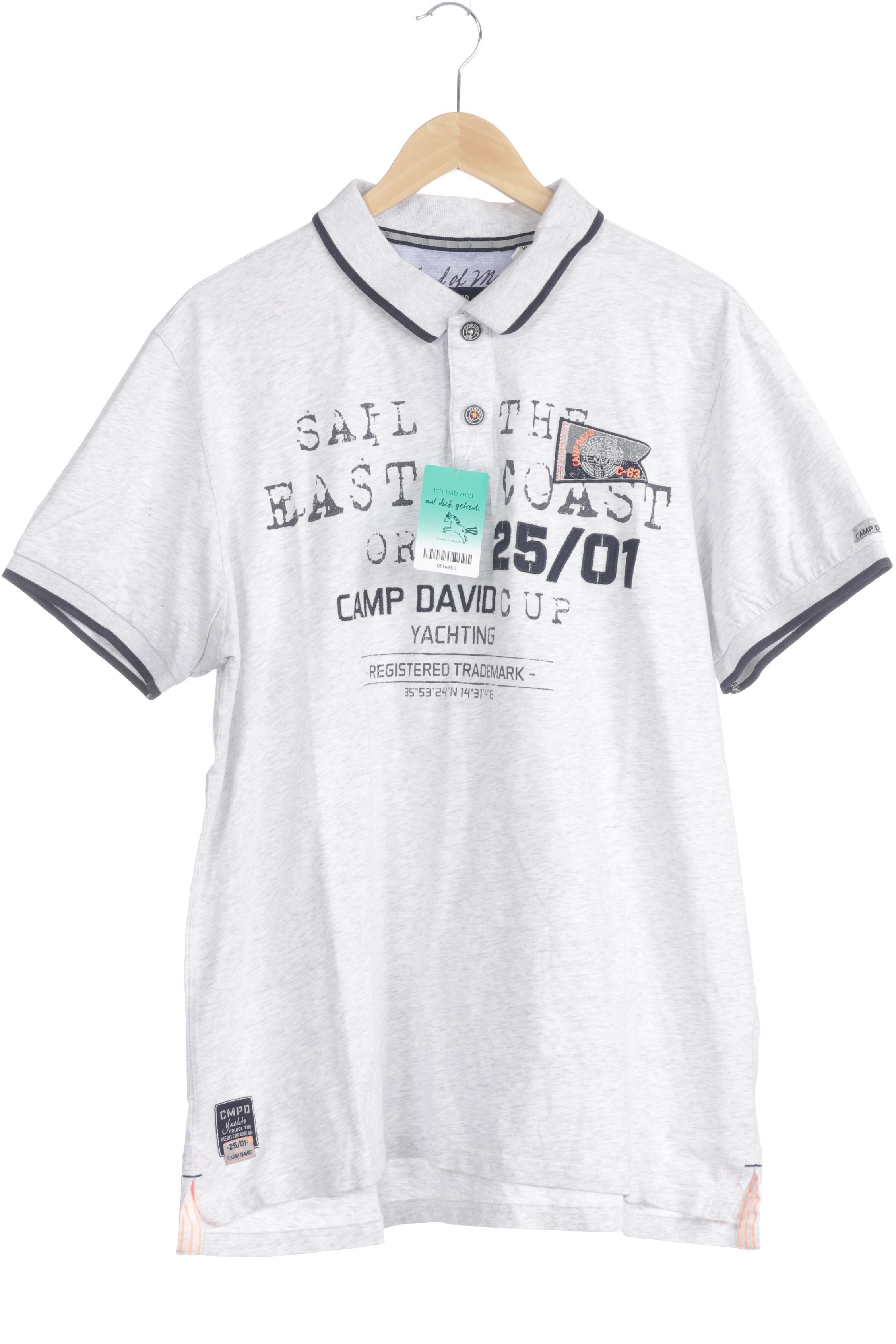 

Camp David Herren Poloshirt, grau, Gr.