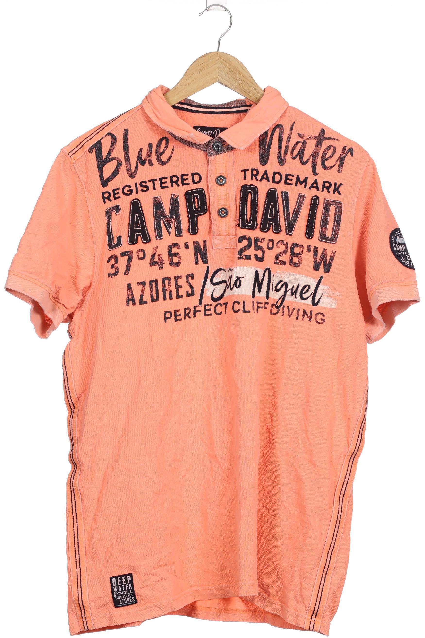 

Camp David Herren Poloshirt, orange, Gr.