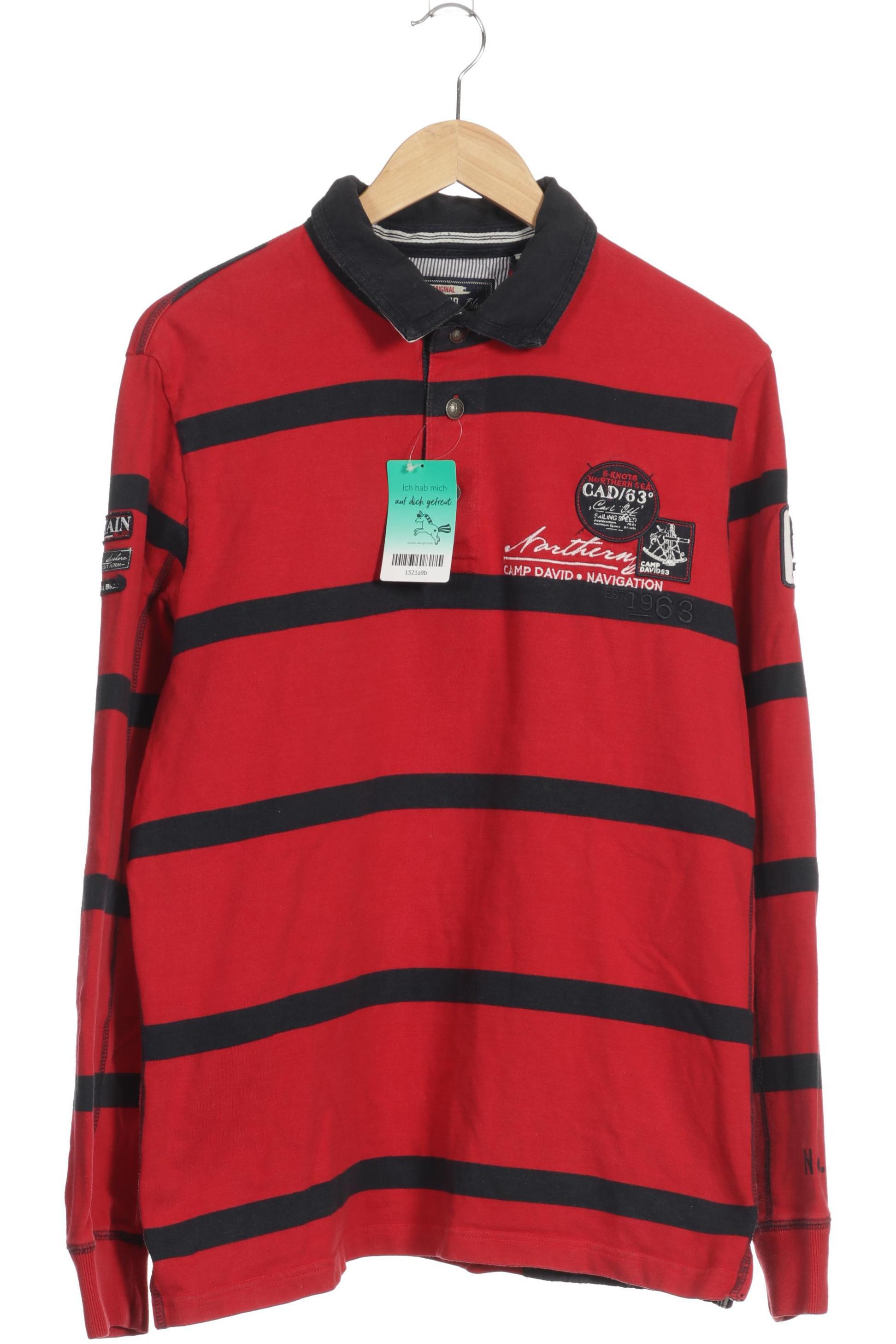 

Camp David Herren Poloshirt, rot, Gr.