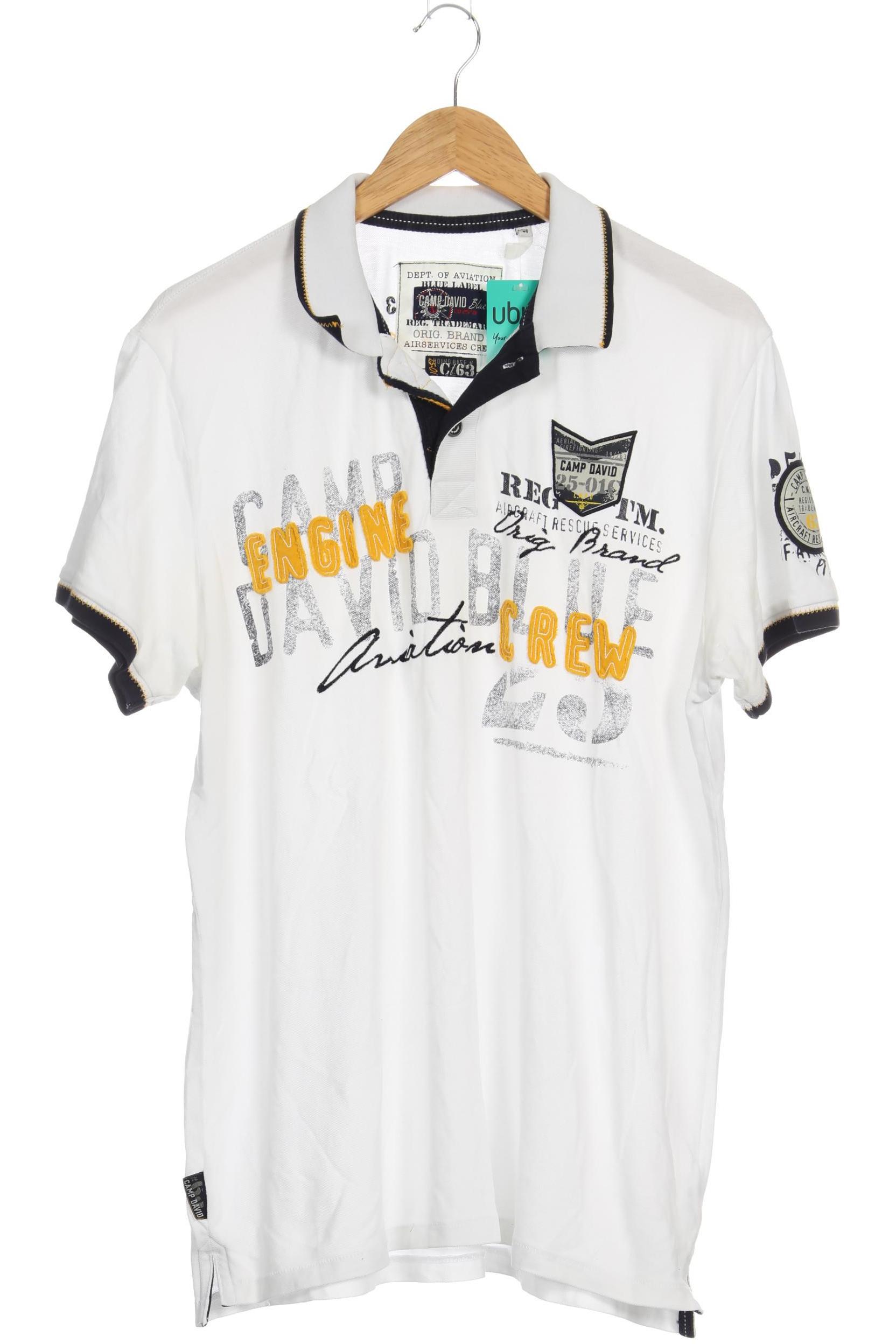 

Camp David Herren Poloshirt, weiß, Gr.
