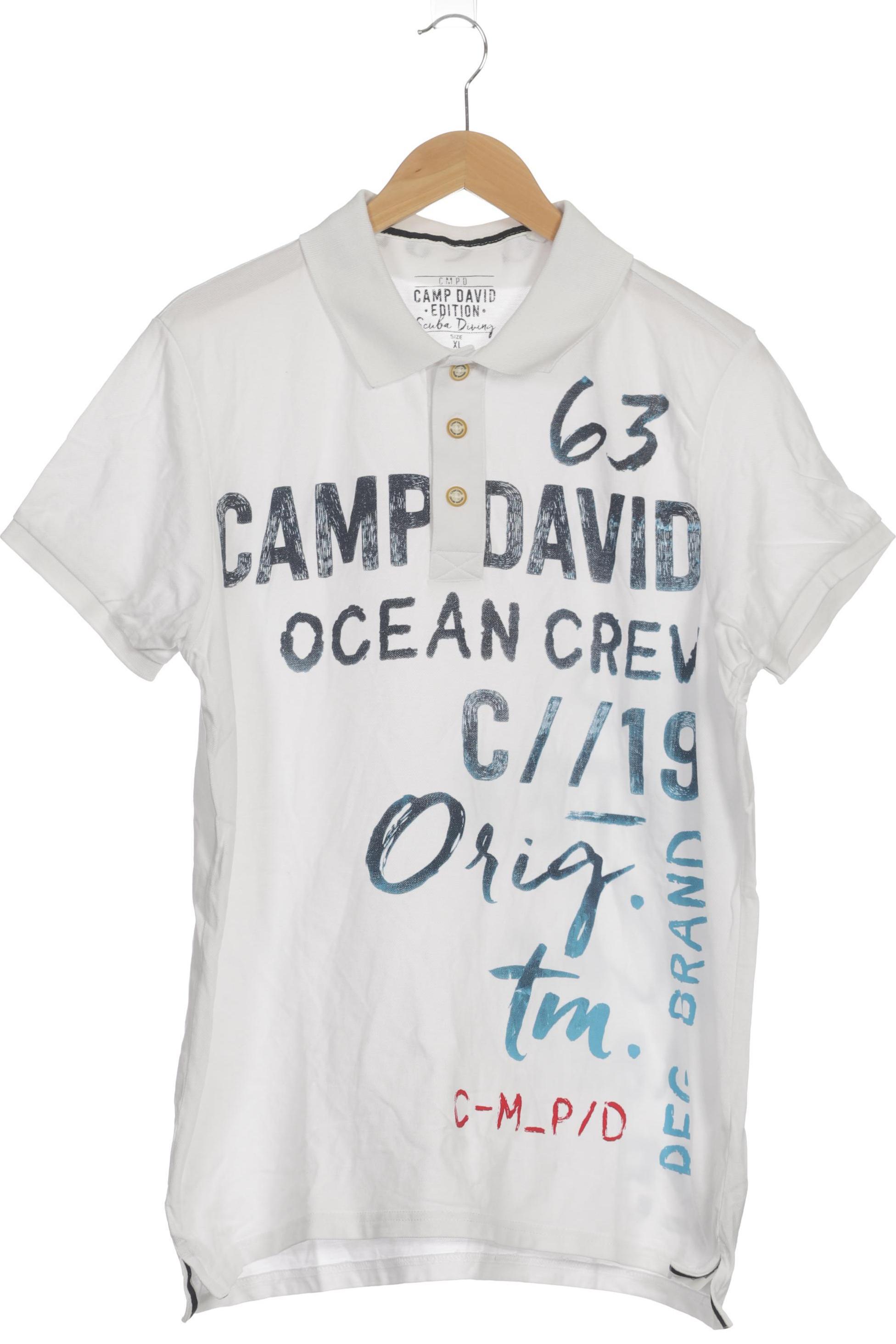 

Camp David Herren Poloshirt, weiß, Gr.