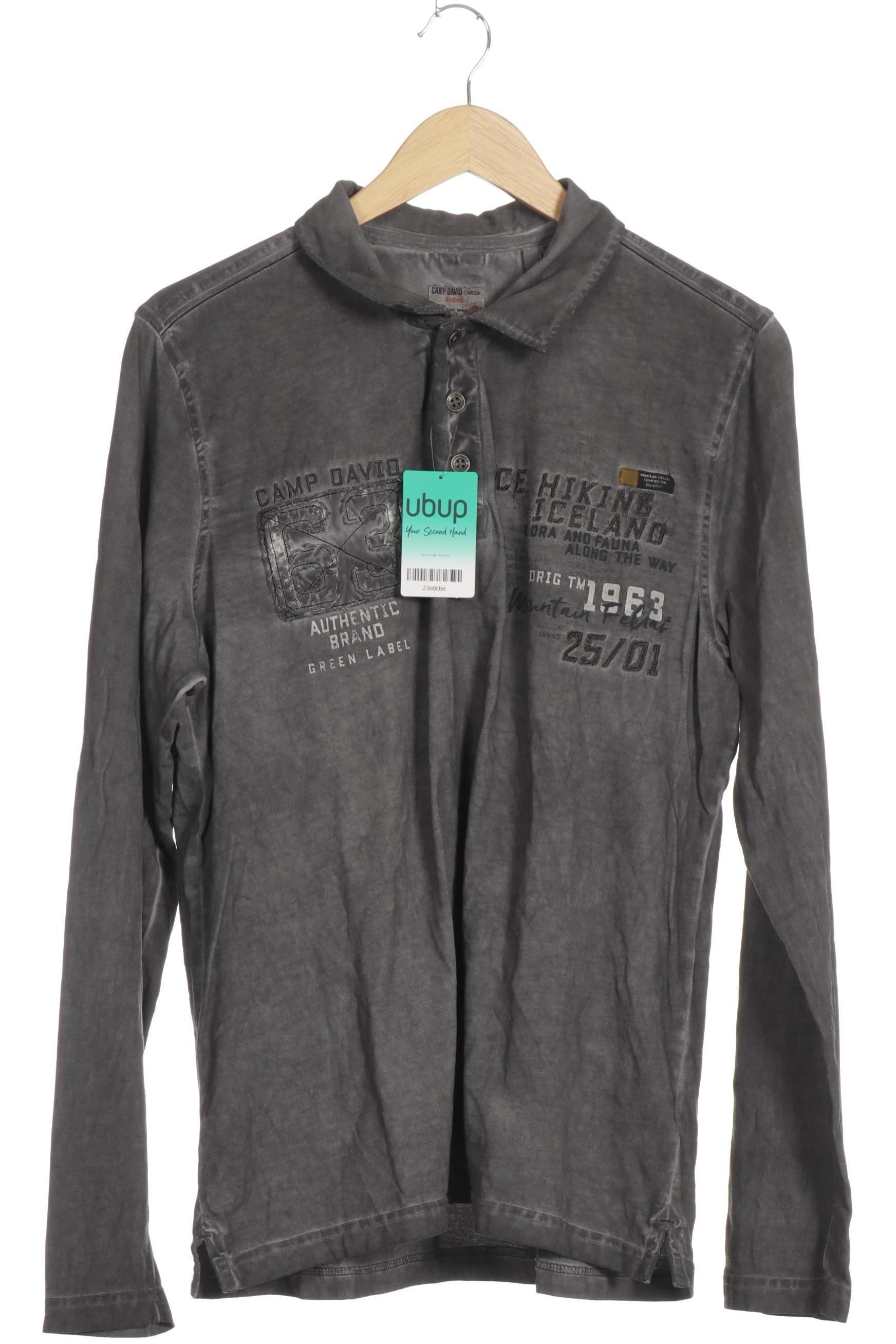 

Camp David Herren Poloshirt, grau, Gr.