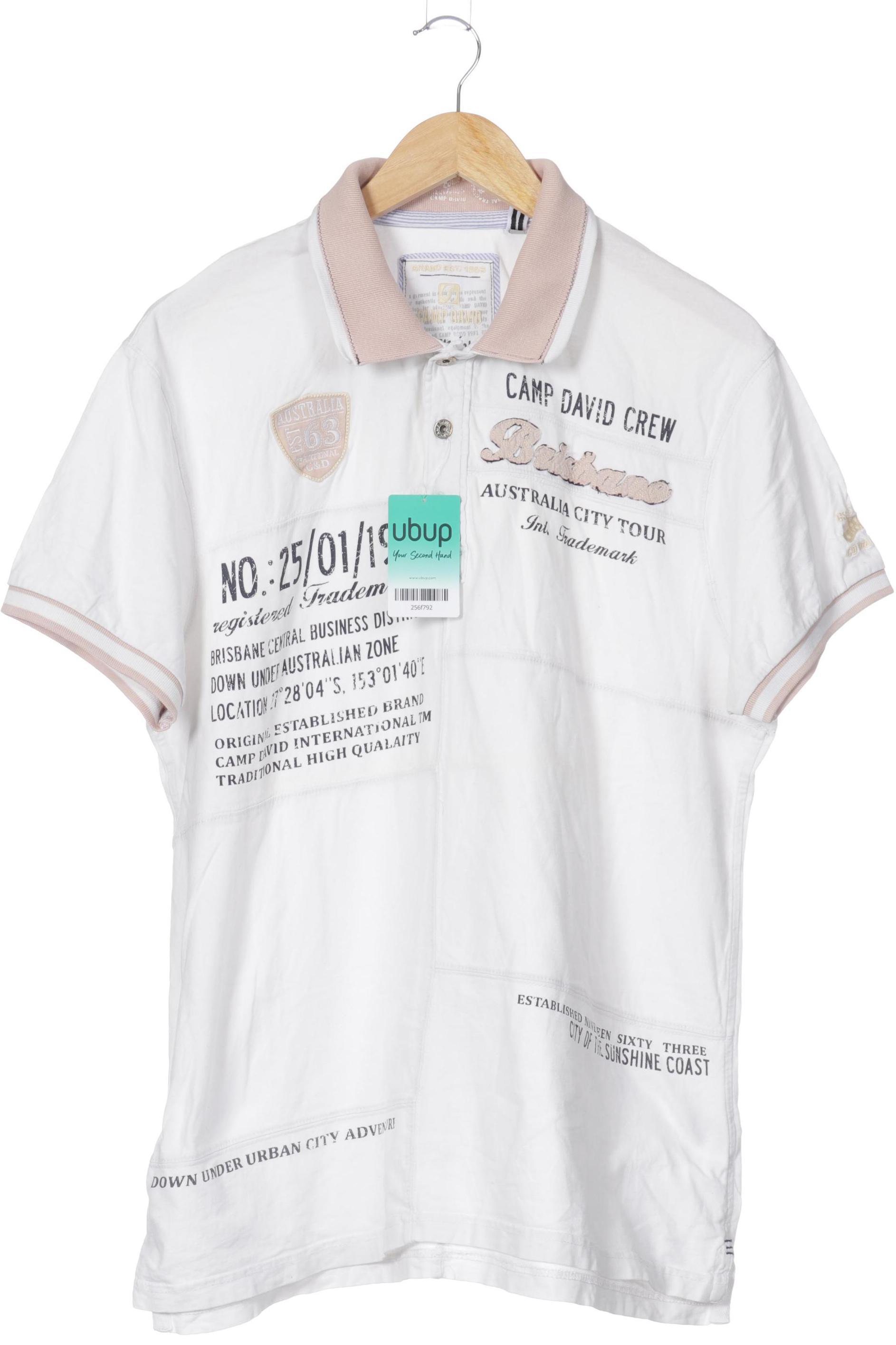 

Camp David Herren Poloshirt, weiß, Gr.