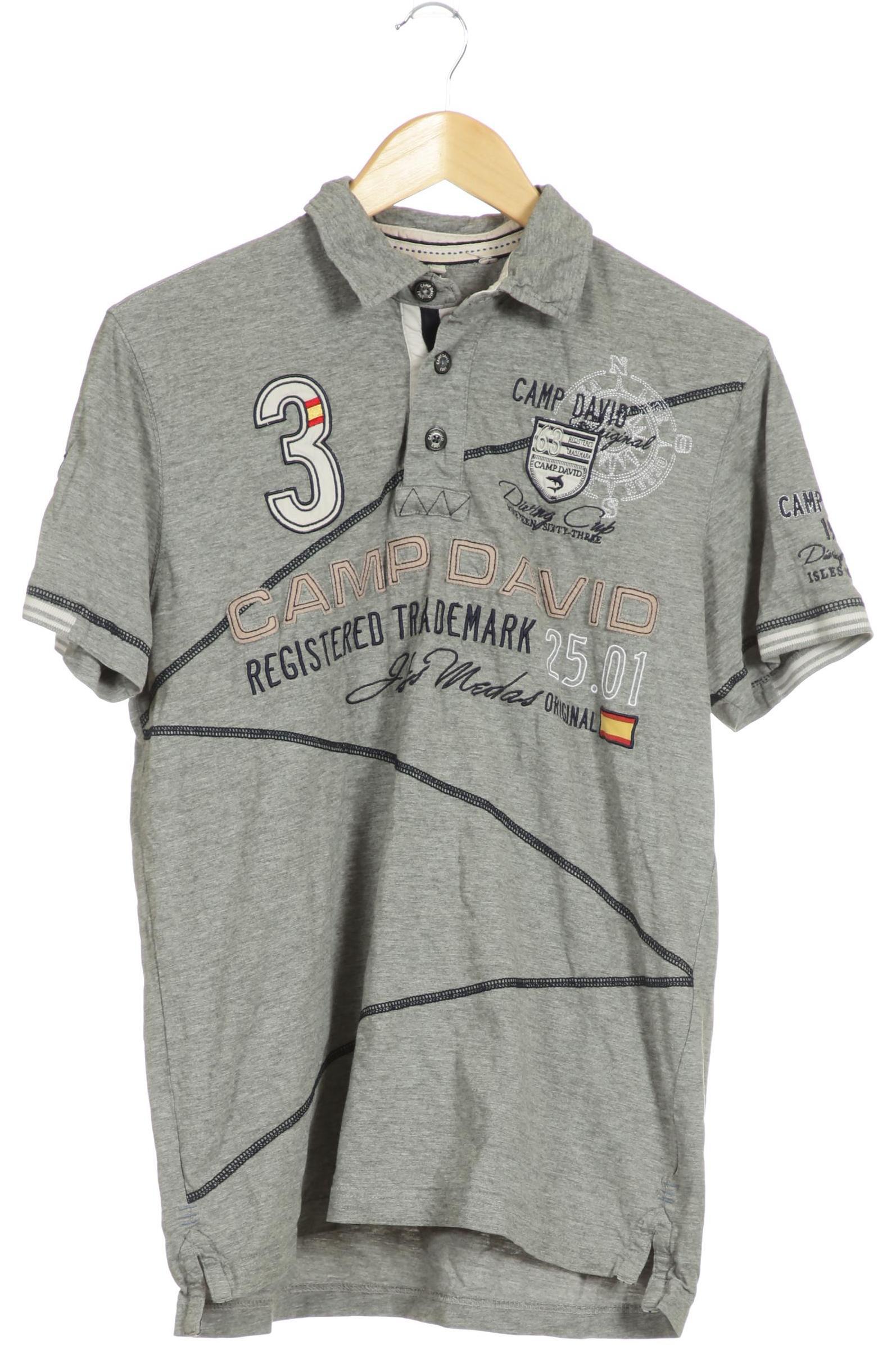 

Camp David Herren Poloshirt, grau, Gr.