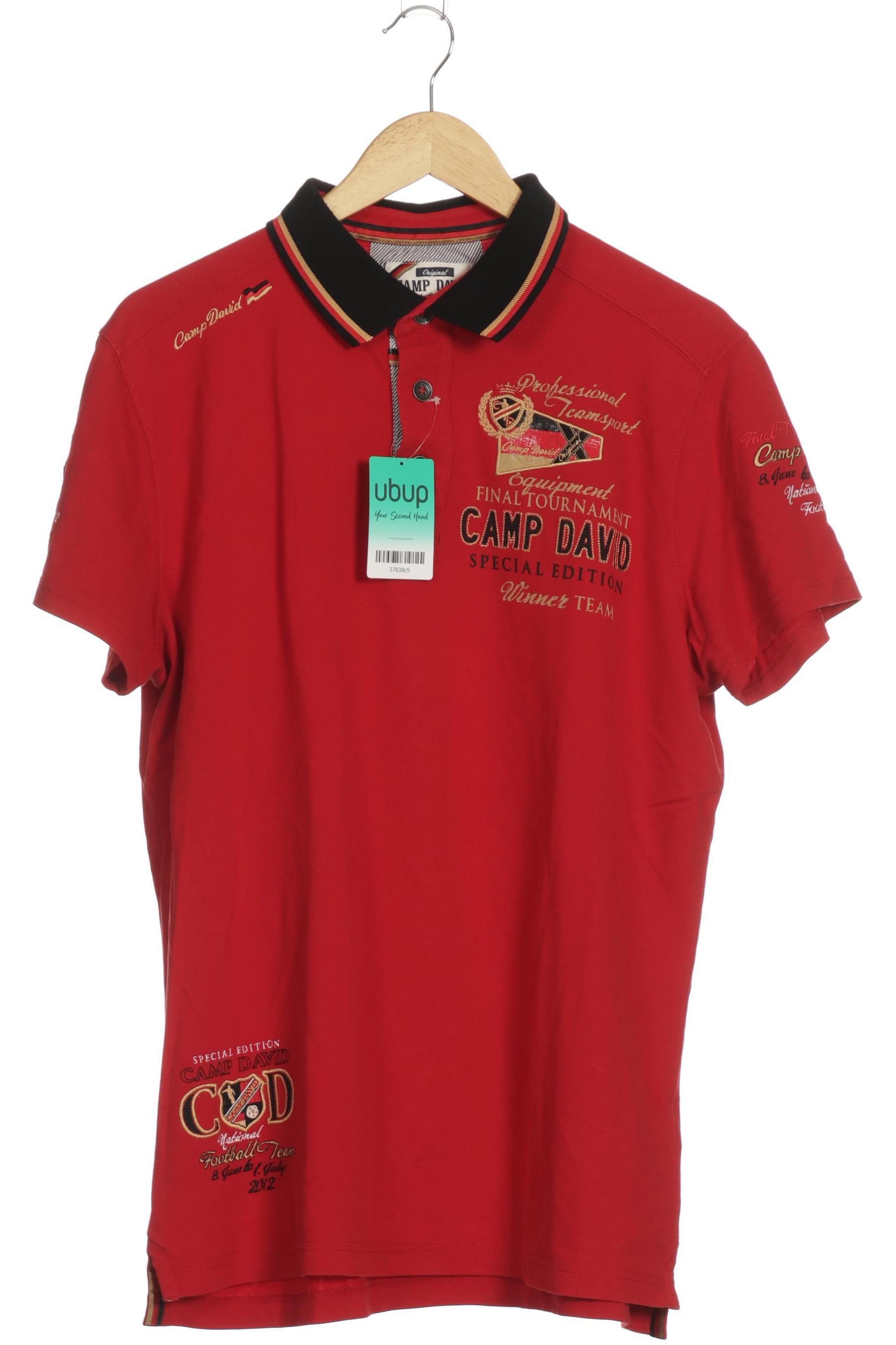 

Camp David Herren Poloshirt, rot, Gr.