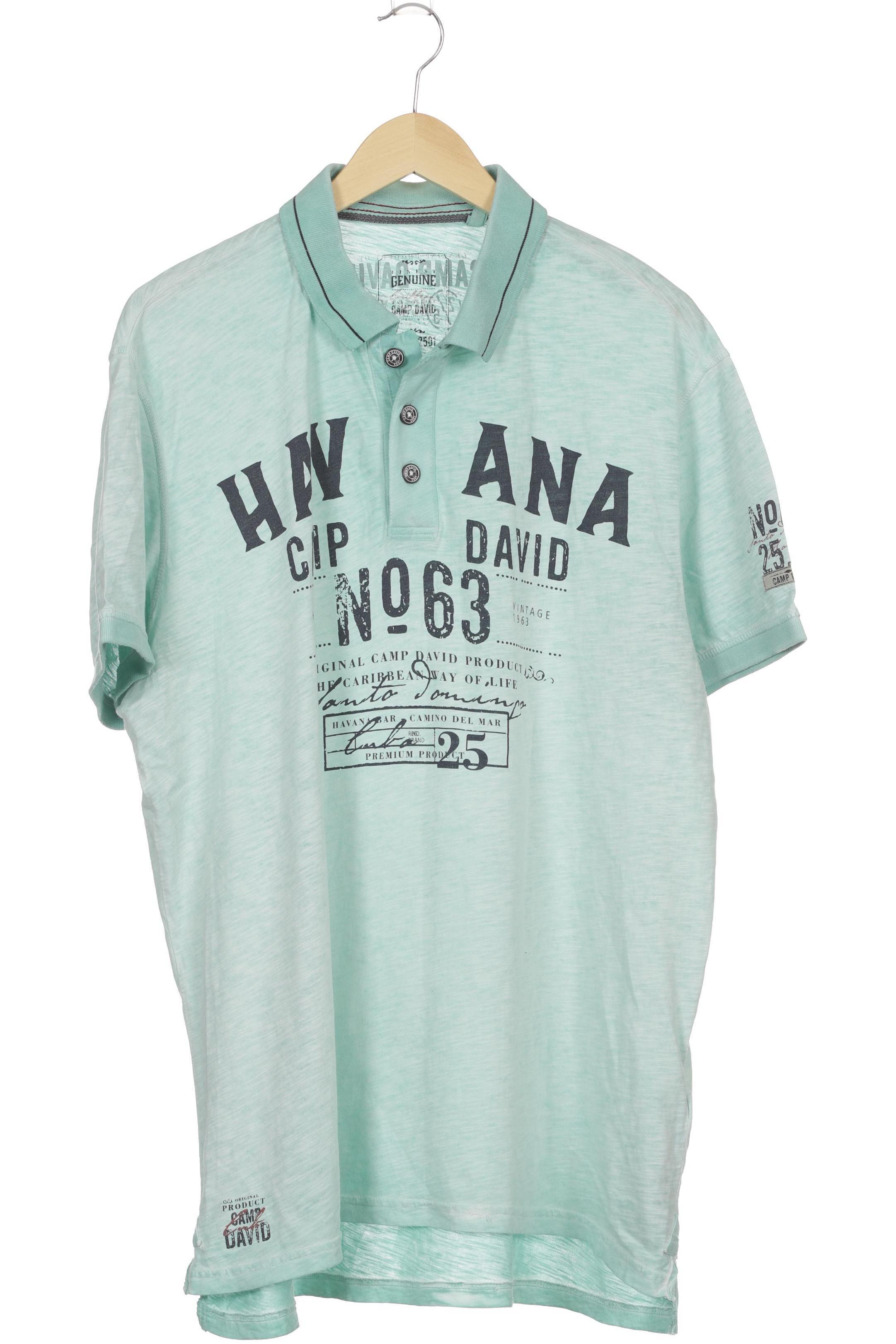 Thumbnail - Camp David Herren Poloshirt, türkis, Gr.