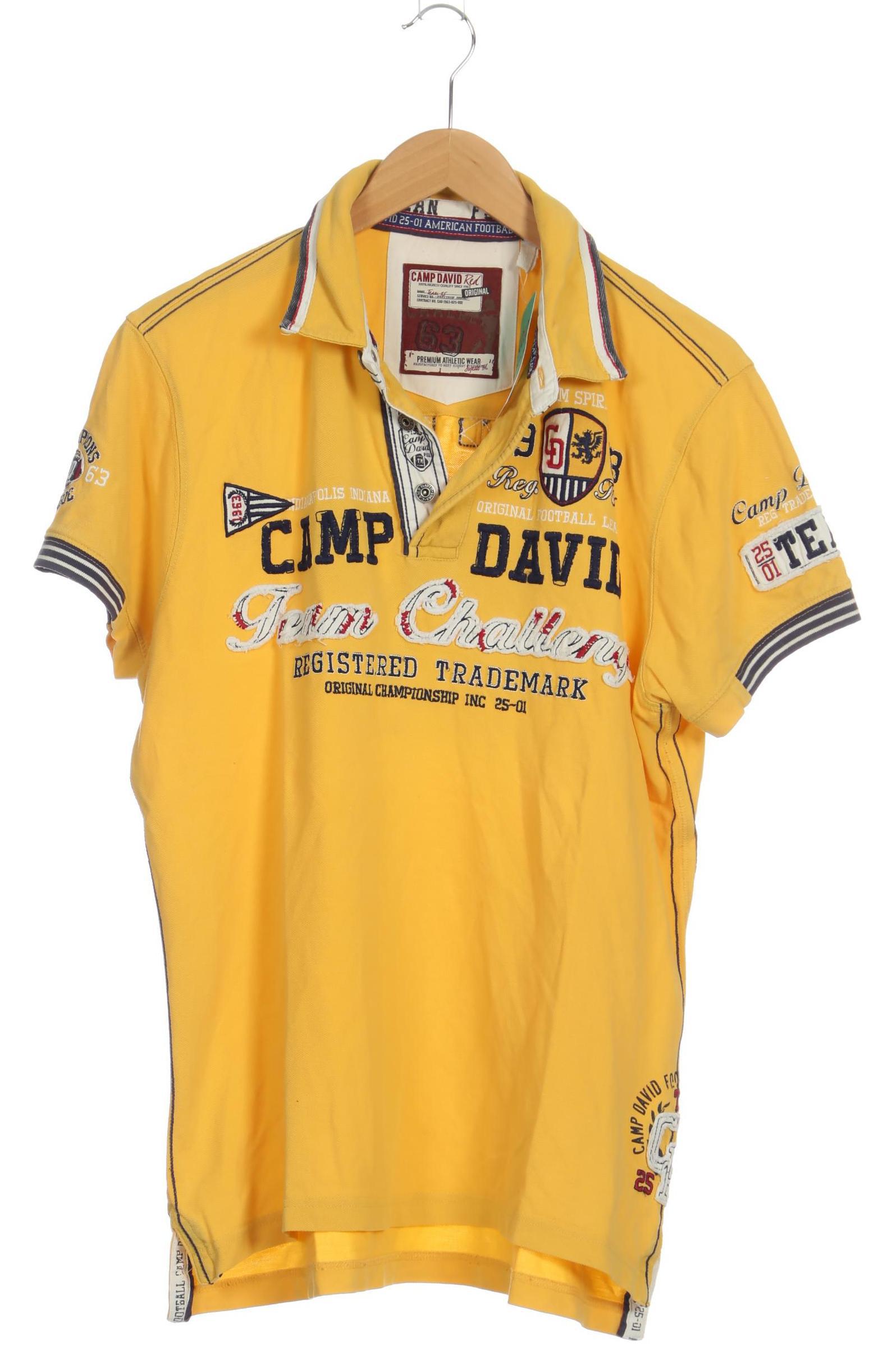 

Camp David Herren Poloshirt, gelb, Gr.