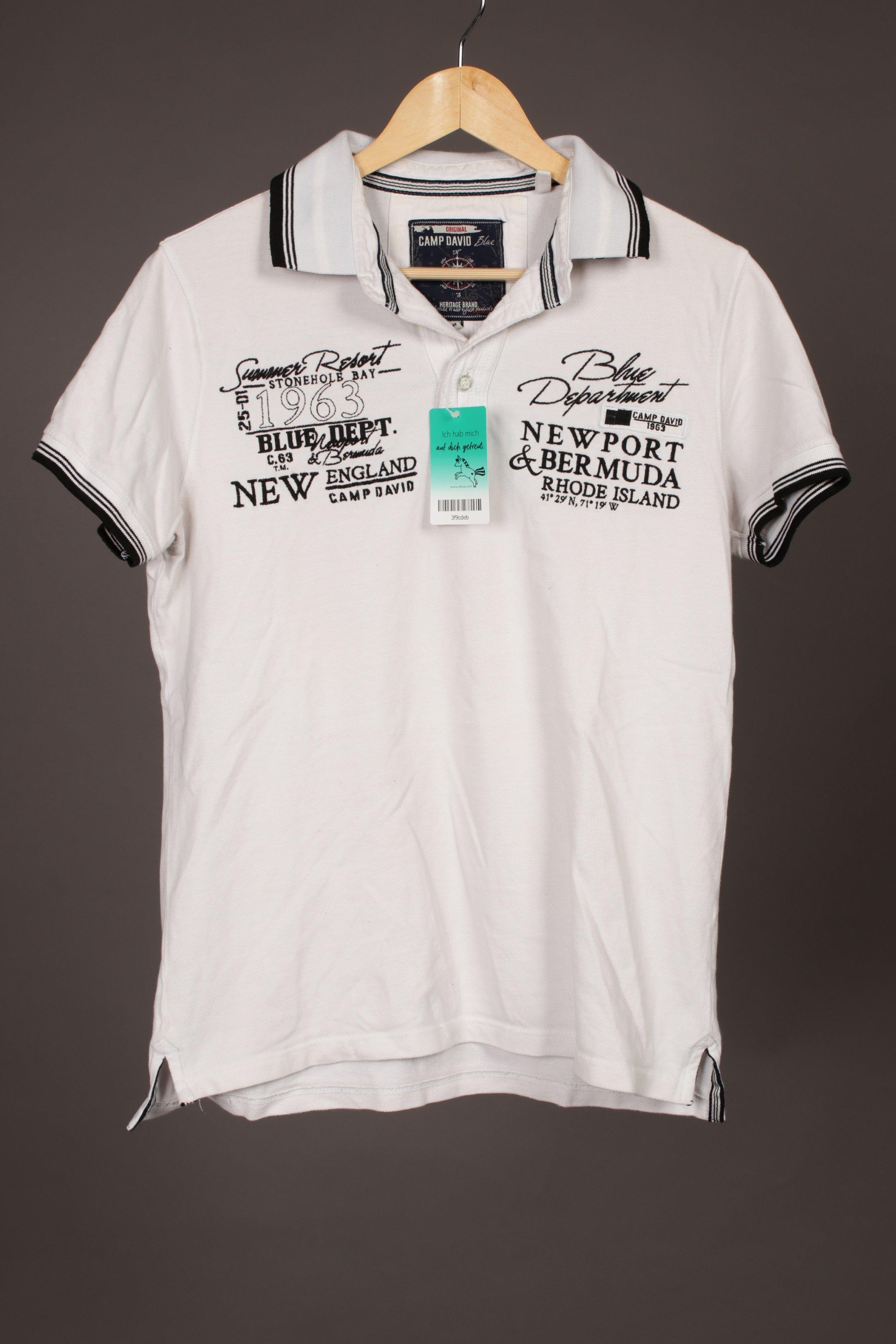 

Camp David Herren Poloshirt, weiß, Gr.