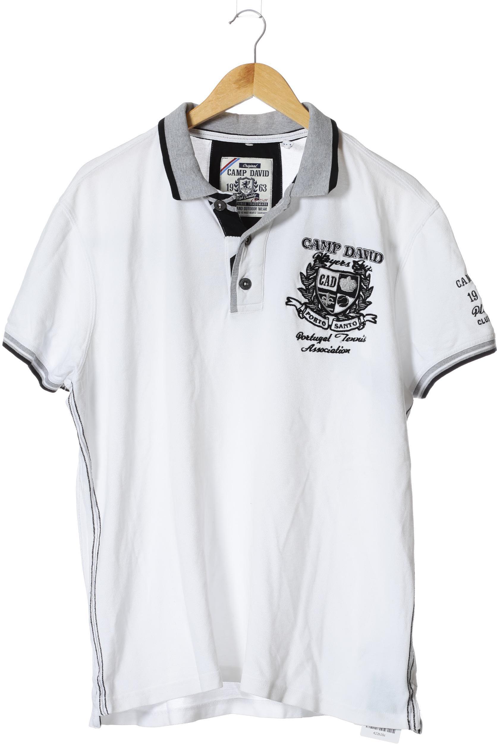 

Camp David Herren Poloshirt, weiß, Gr.