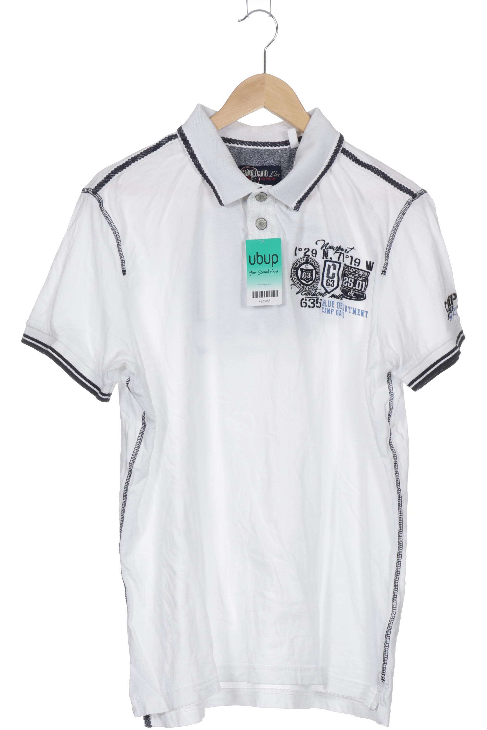 

Camp David Herren Poloshirt, weiß, Gr.