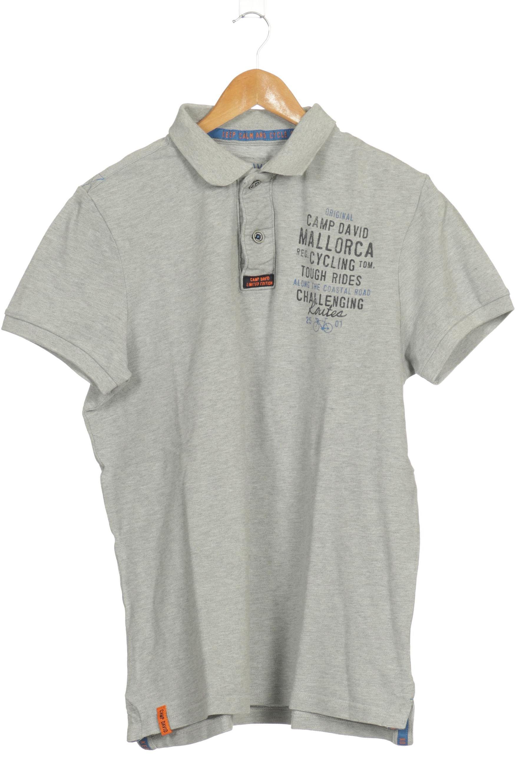 

Camp David Herren Poloshirt, grau, Gr.