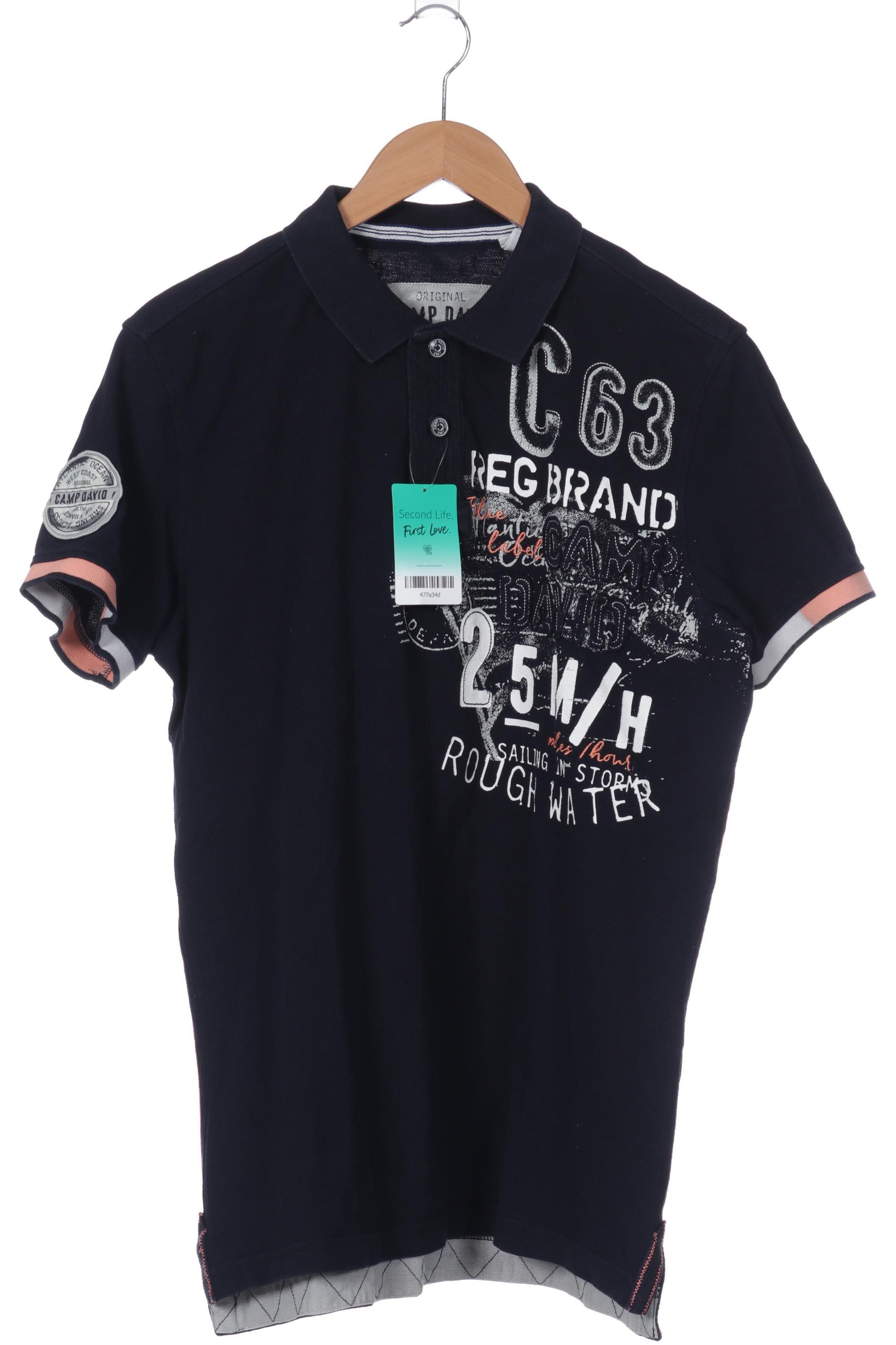 

Camp David Herren Poloshirt, blau, Gr.